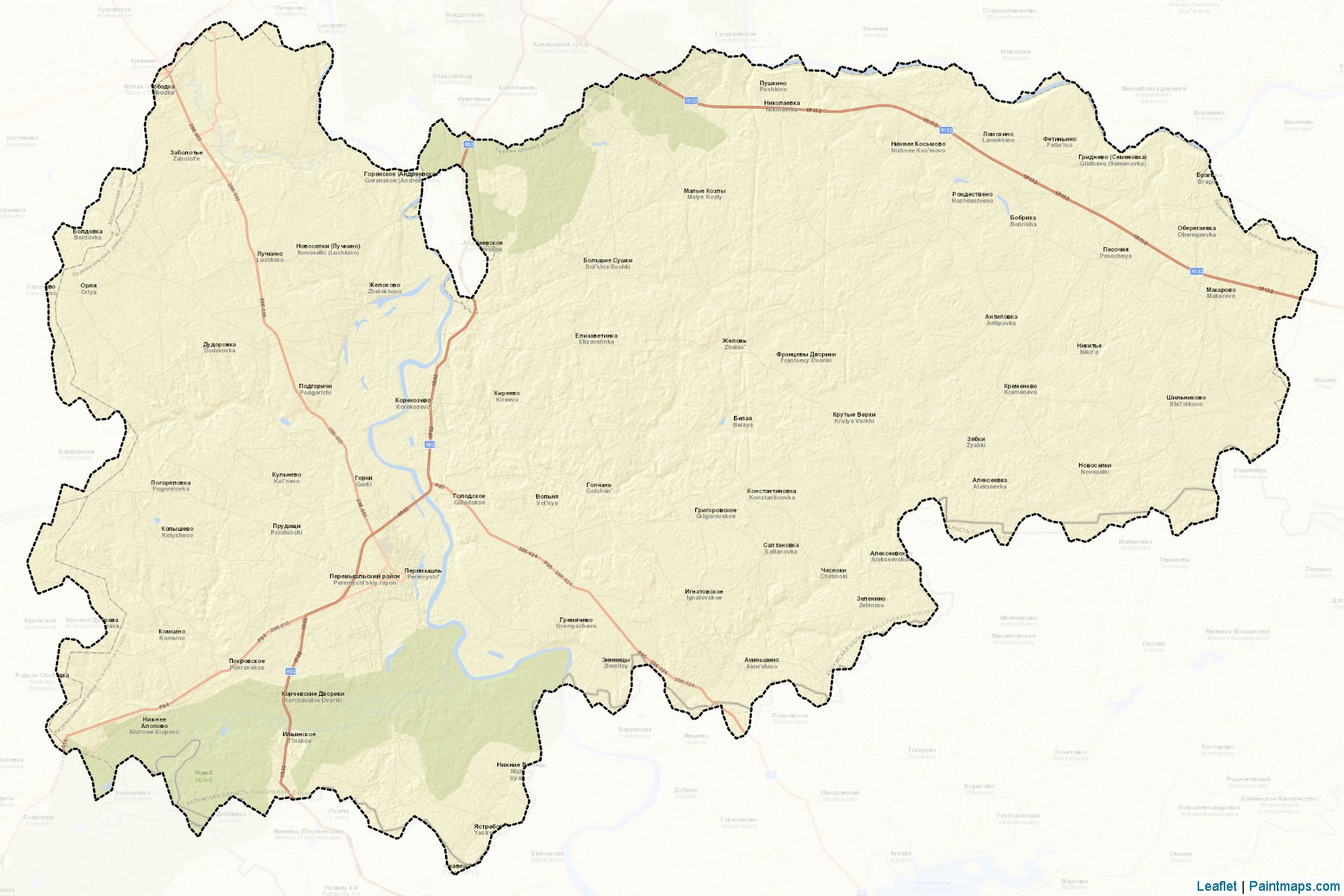 Peremyshl'skiy (Kaluga) Map Cropping Samples-2