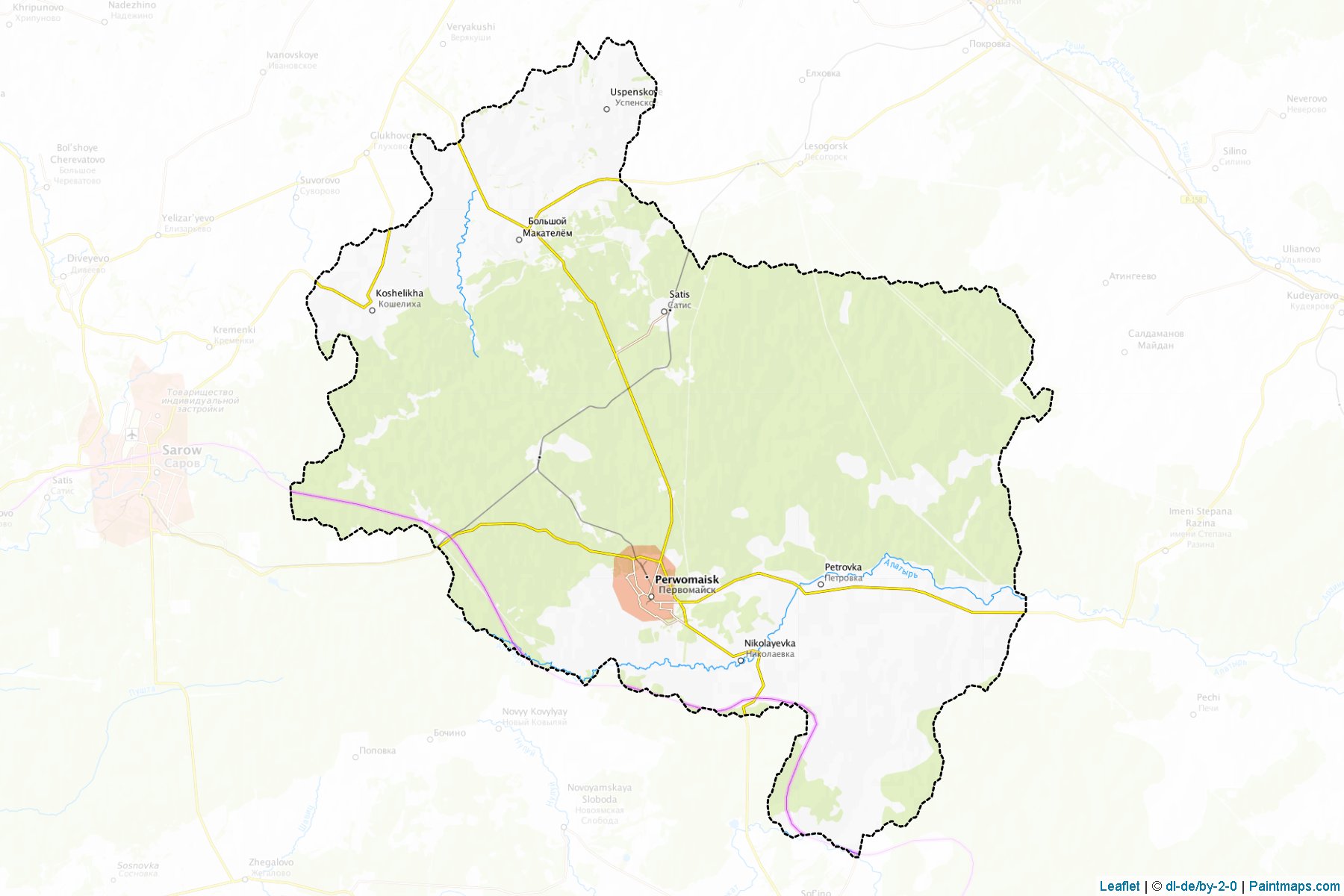 Pervomajskiy (Nizhny Novgorod) Map Cropping Samples-1