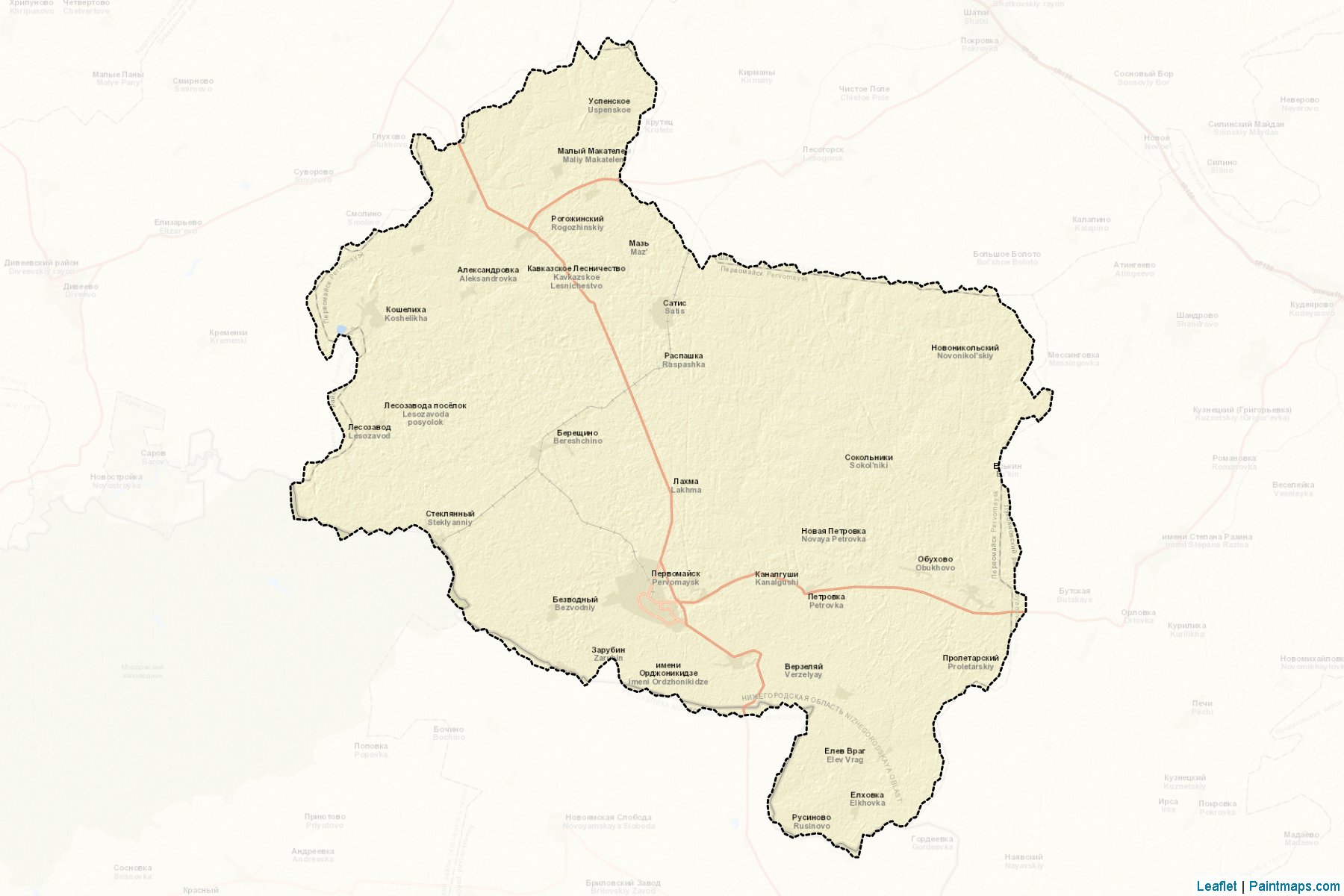 Pervomajskiy (Nizhny Novgorod) Map Cropping Samples-2