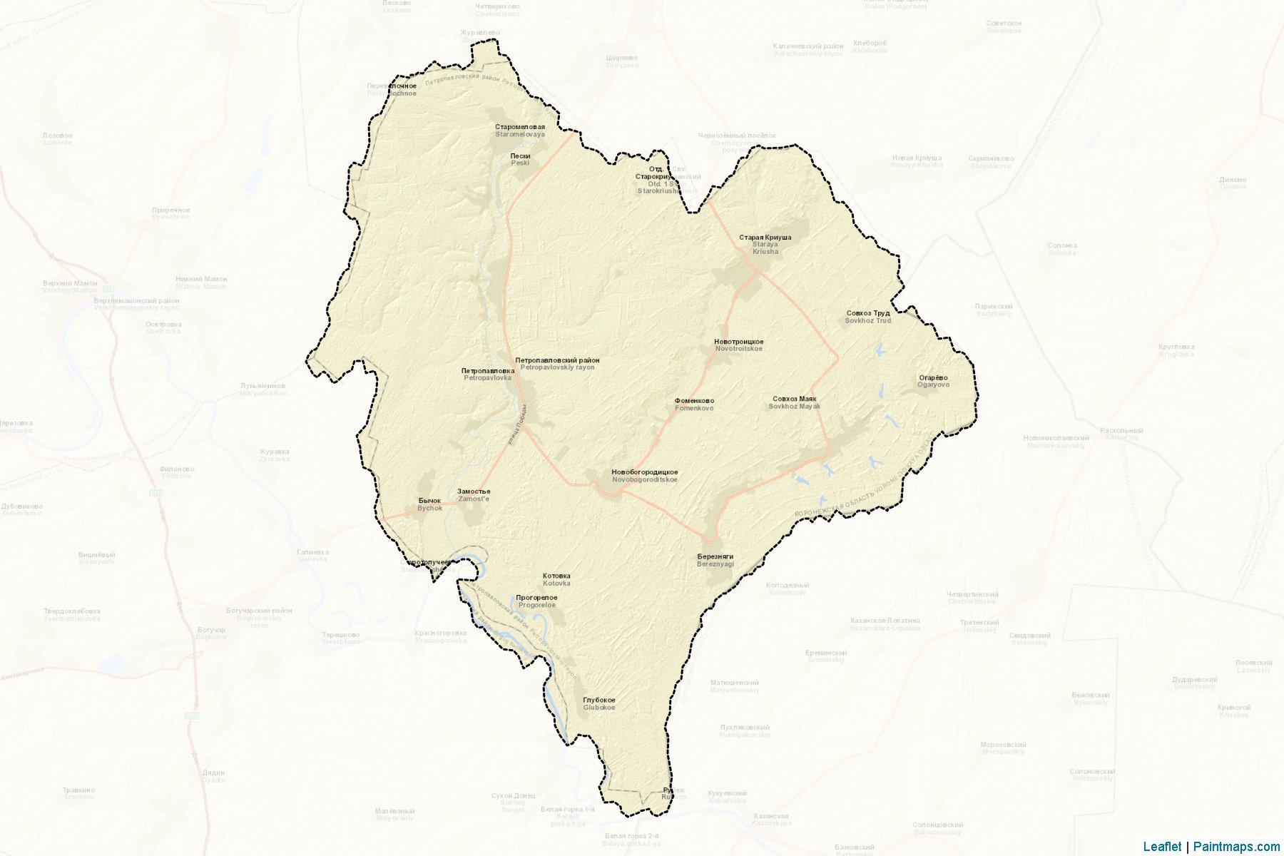 Petropavlovskiy (Voronej) Haritası Örnekleri-2