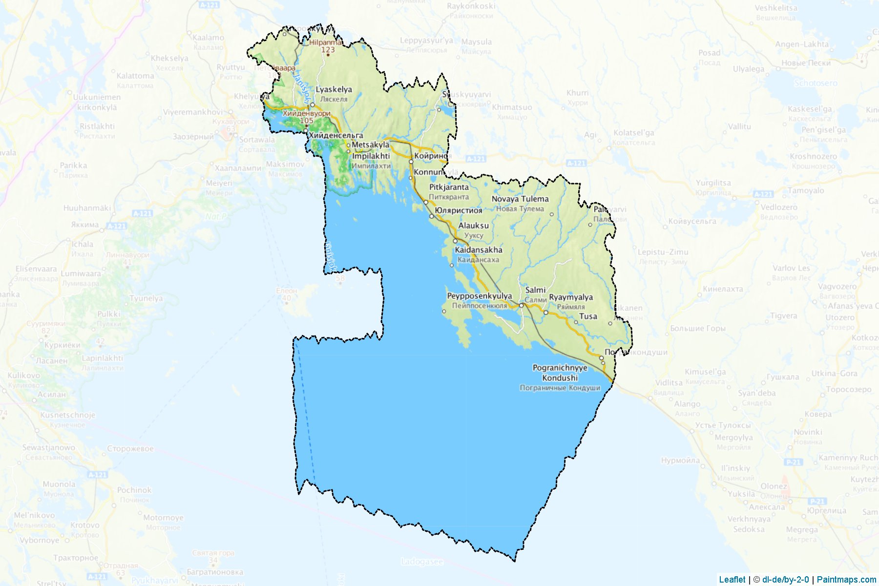 Pitkjarantskiy (Karelia) Map Cropping Samples-1