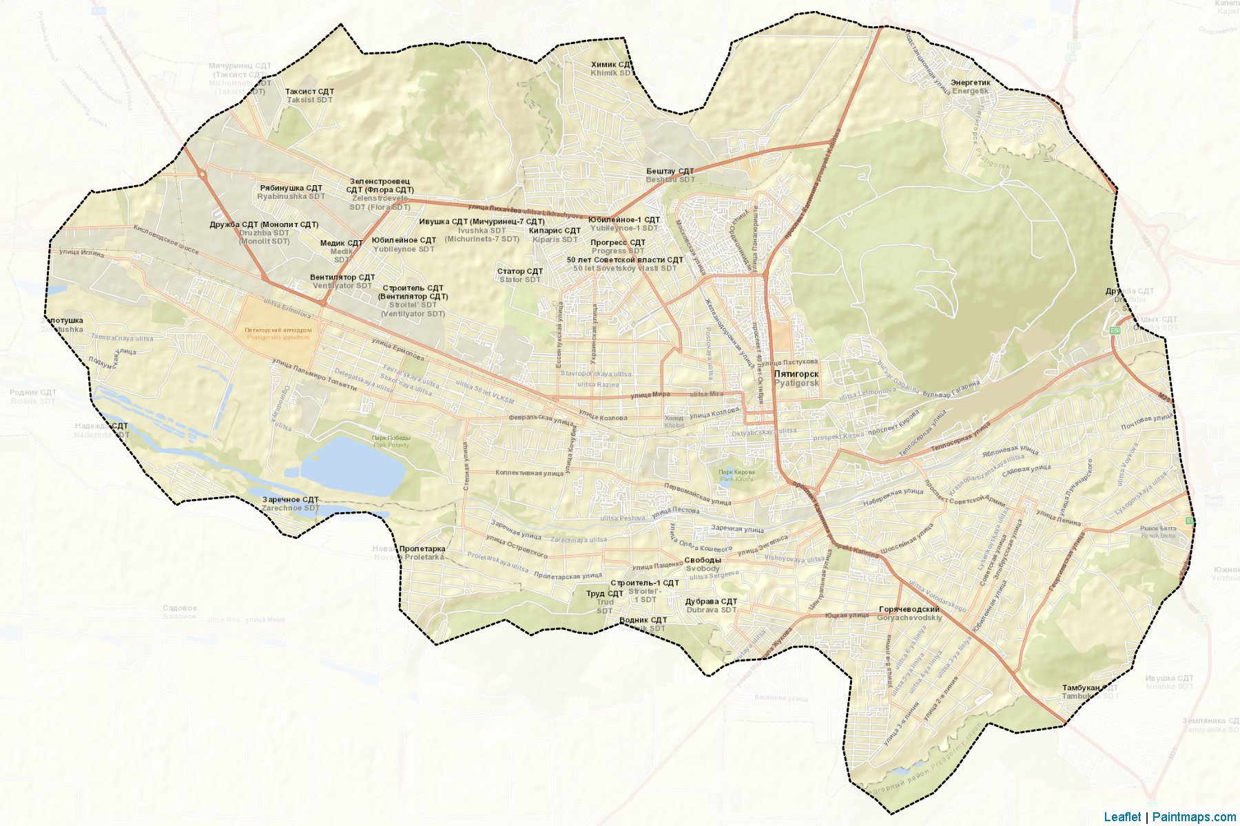 Pjatigorsk (Stavropol) Map Cropping Samples-2