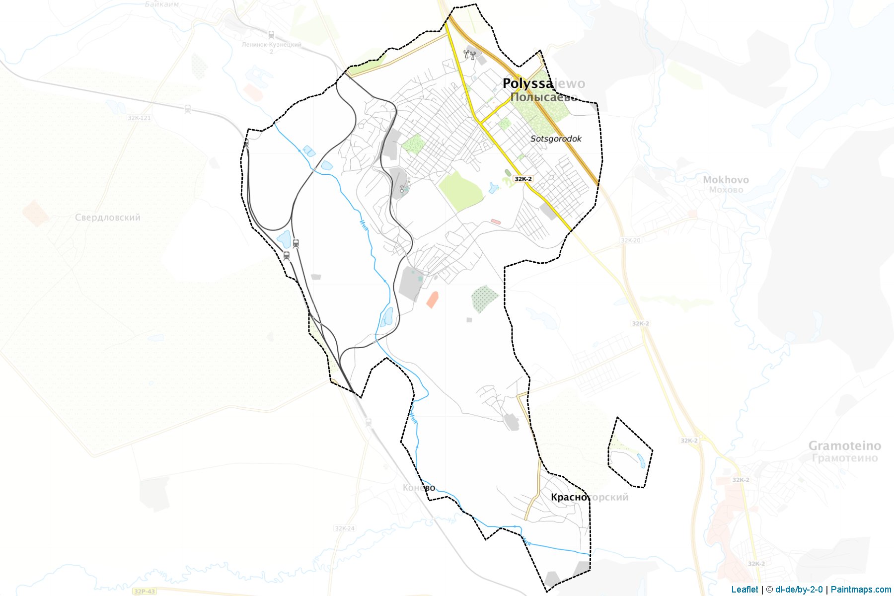 Polysaevo (Kemerovo) Haritası Örnekleri-1