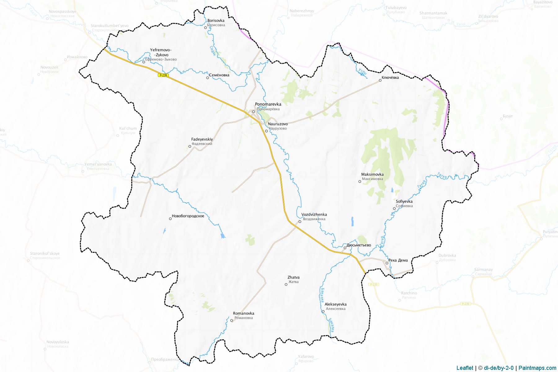 Ponomarevskiy (Orenburg) Map Cropping Samples-1