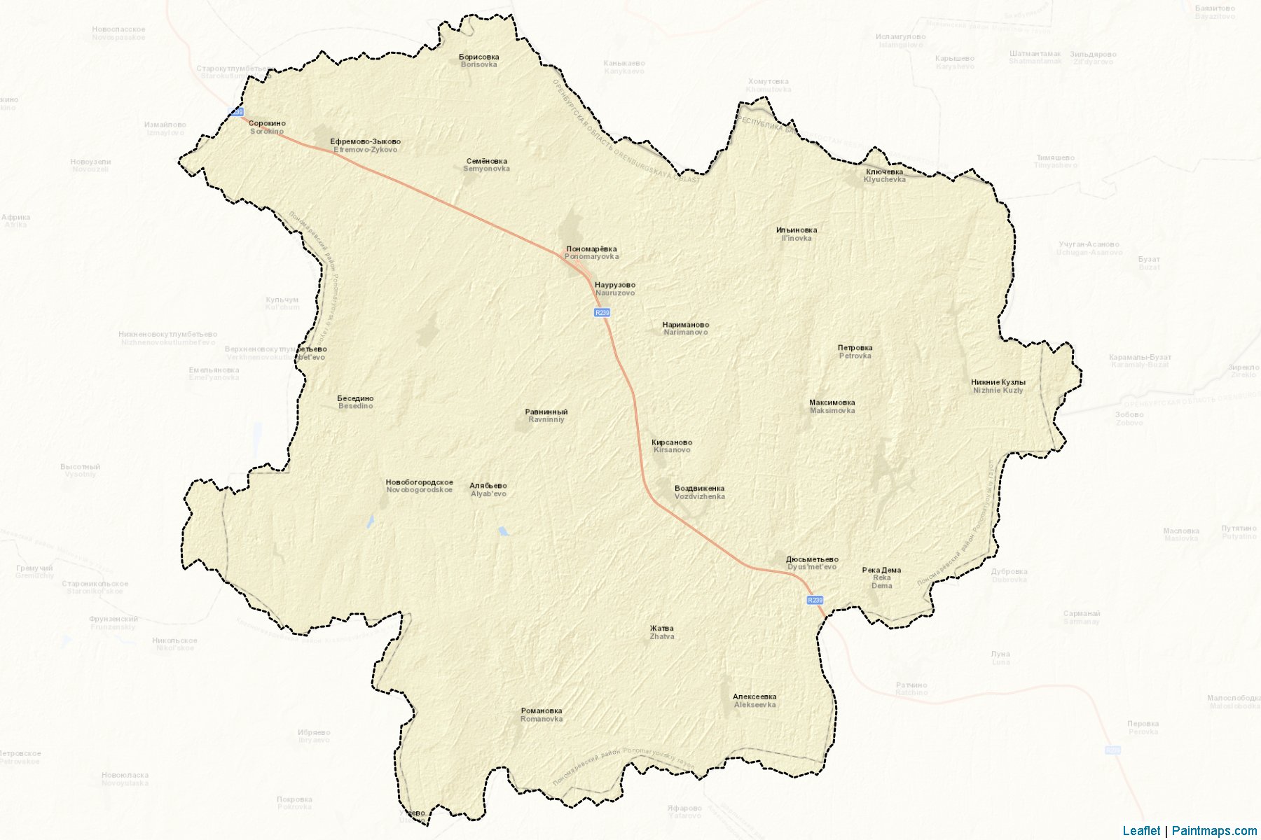 Ponomarevskiy (Orenburg) Map Cropping Samples-2