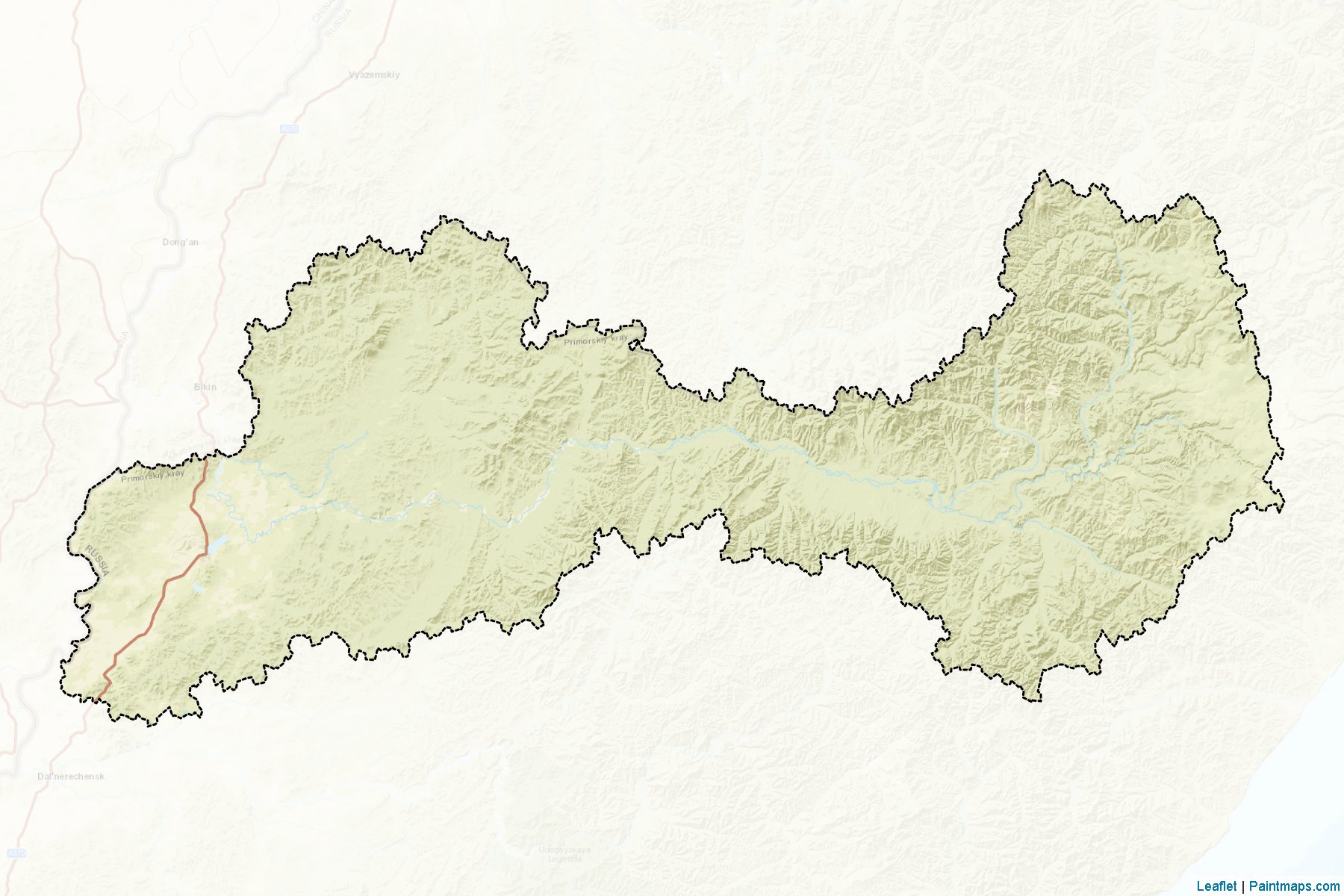 Muestras de recorte de mapas Pozharskiy (Primorsky)-2