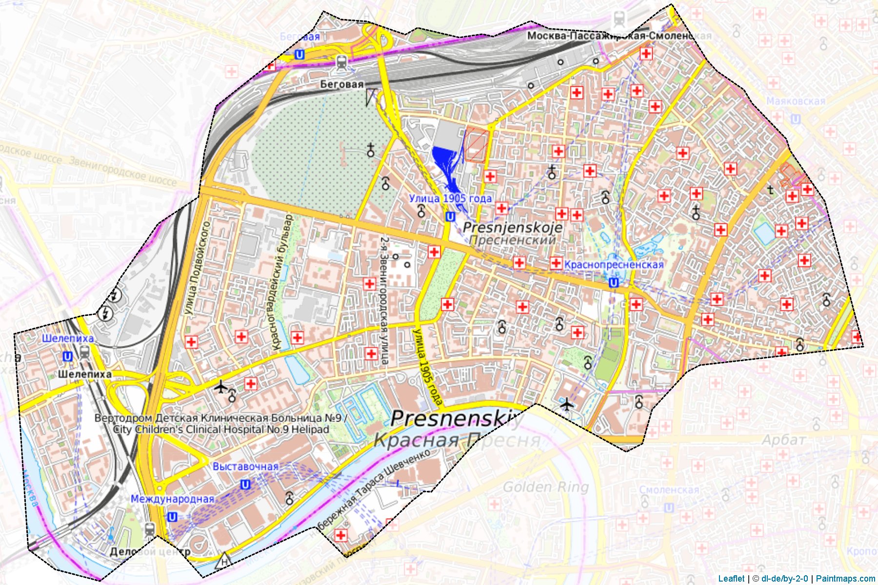 Presnenskiy (Moscow City) Map Cropping Samples-1