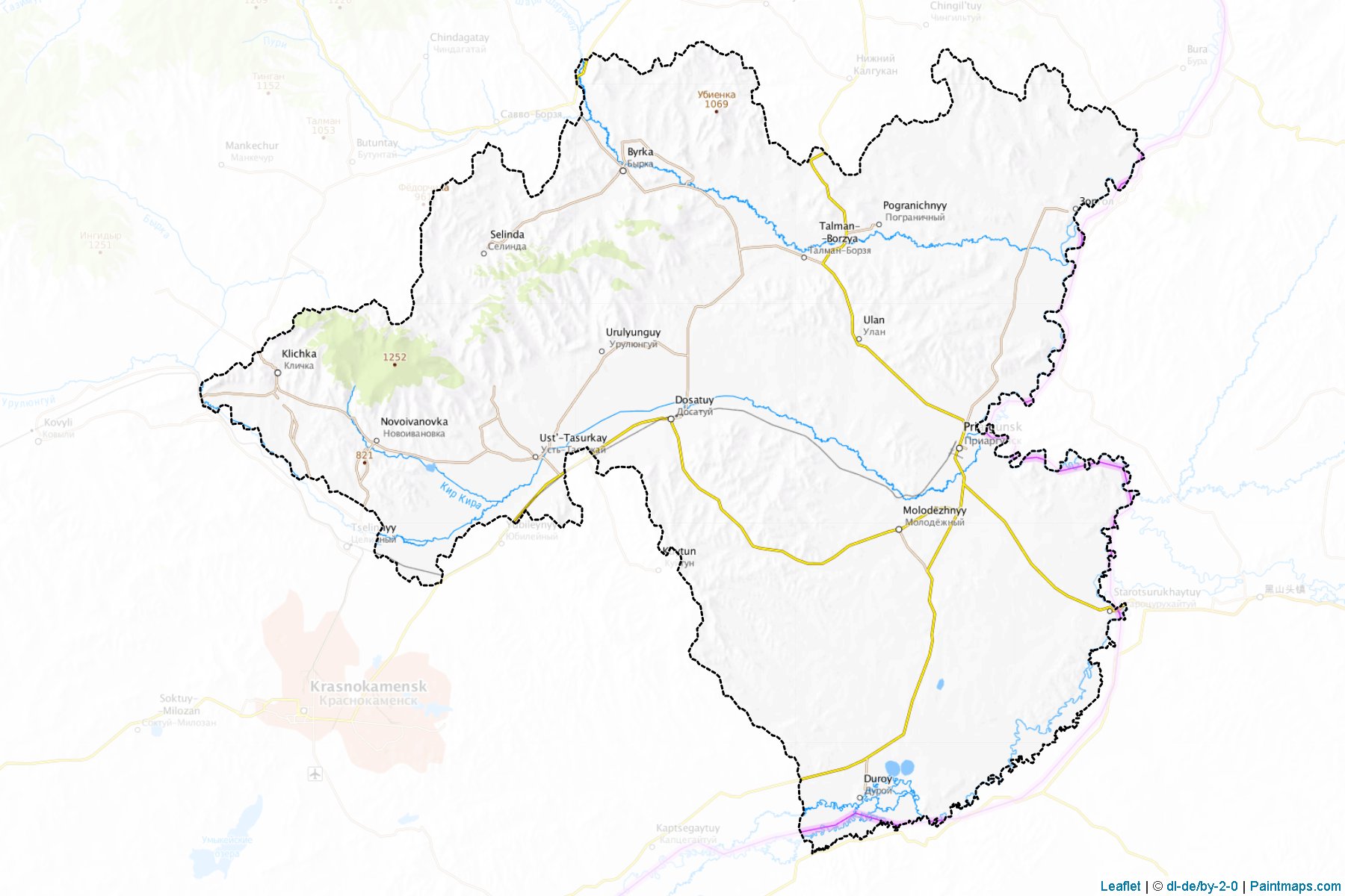 Muestras de recorte de mapas Priargunskiy (Zabaykalsky)-1