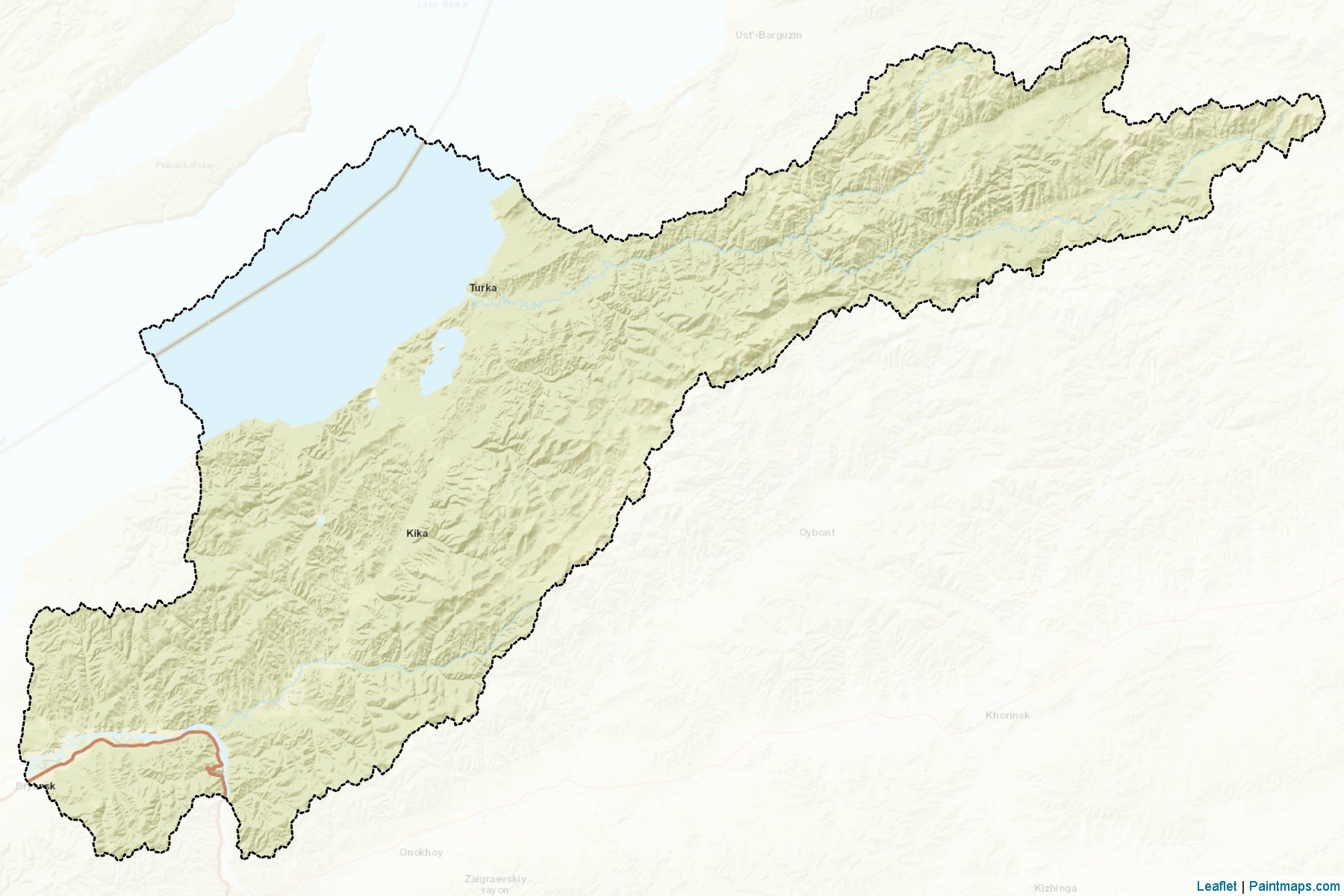 Pribajkal'skiy (Buryatya) Haritası Örnekleri-2