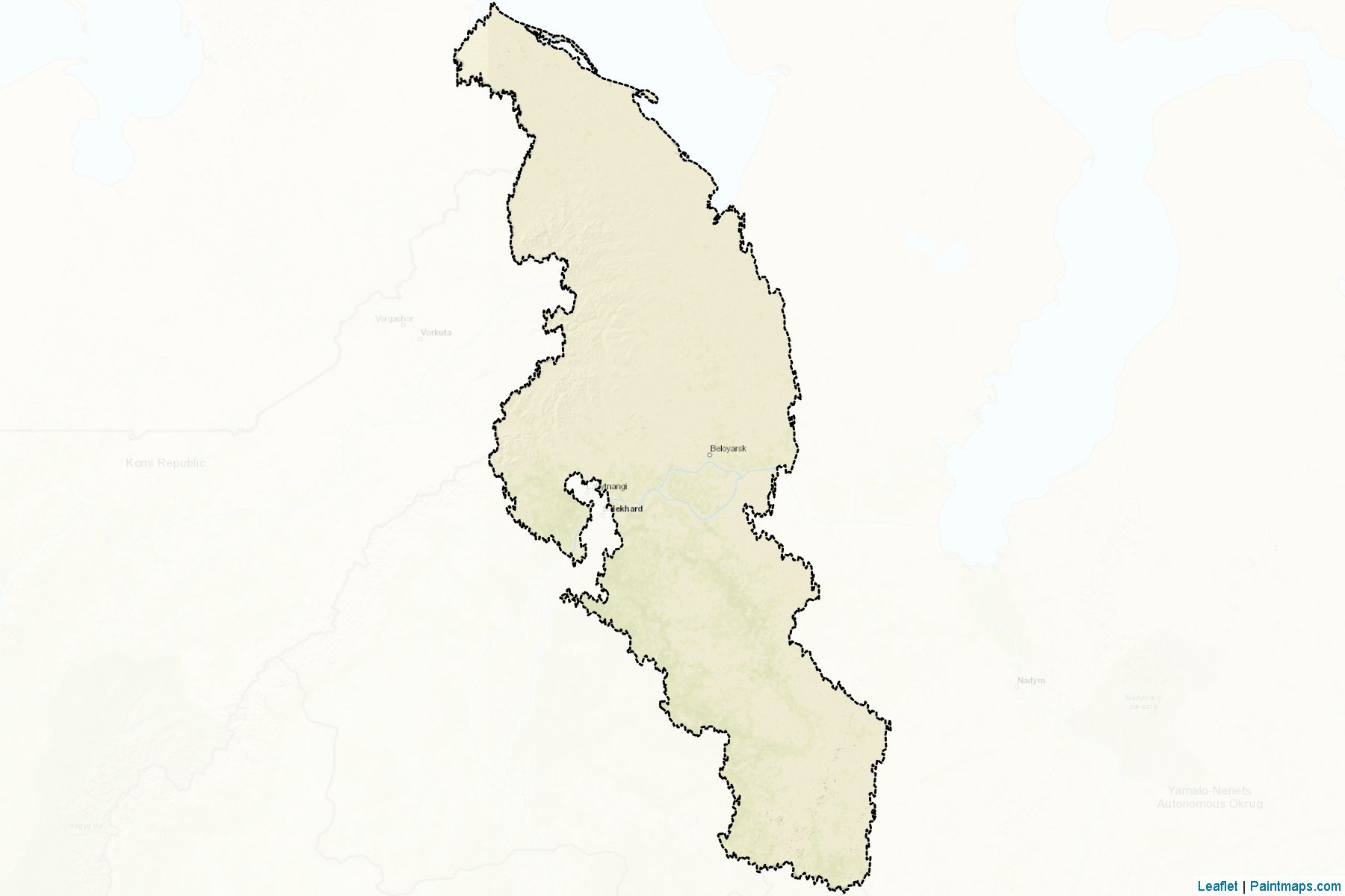 Priural'skiy (Yamalo-Nenets) Map Cropping Samples-2