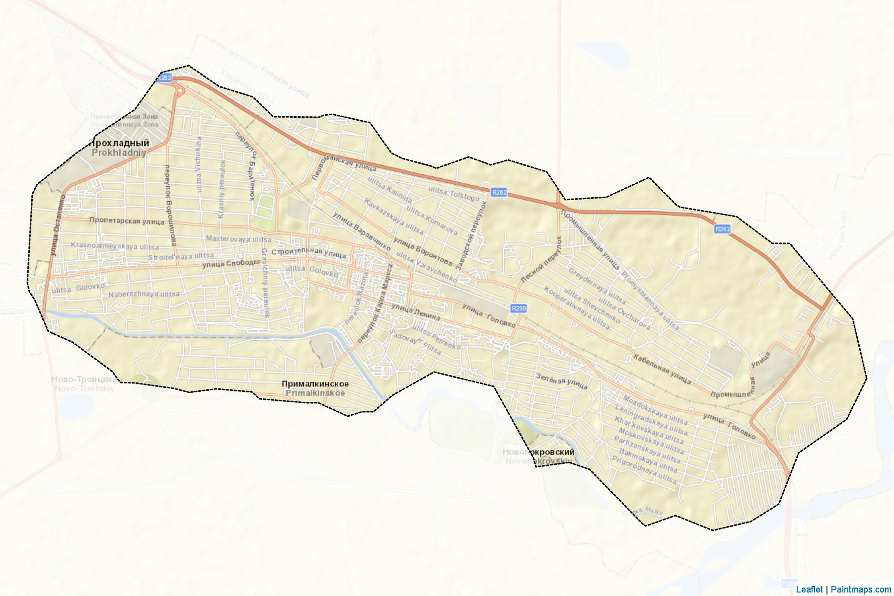 Prokhladnyj (Kabardino-Balkar) Map Cropping Samples-2