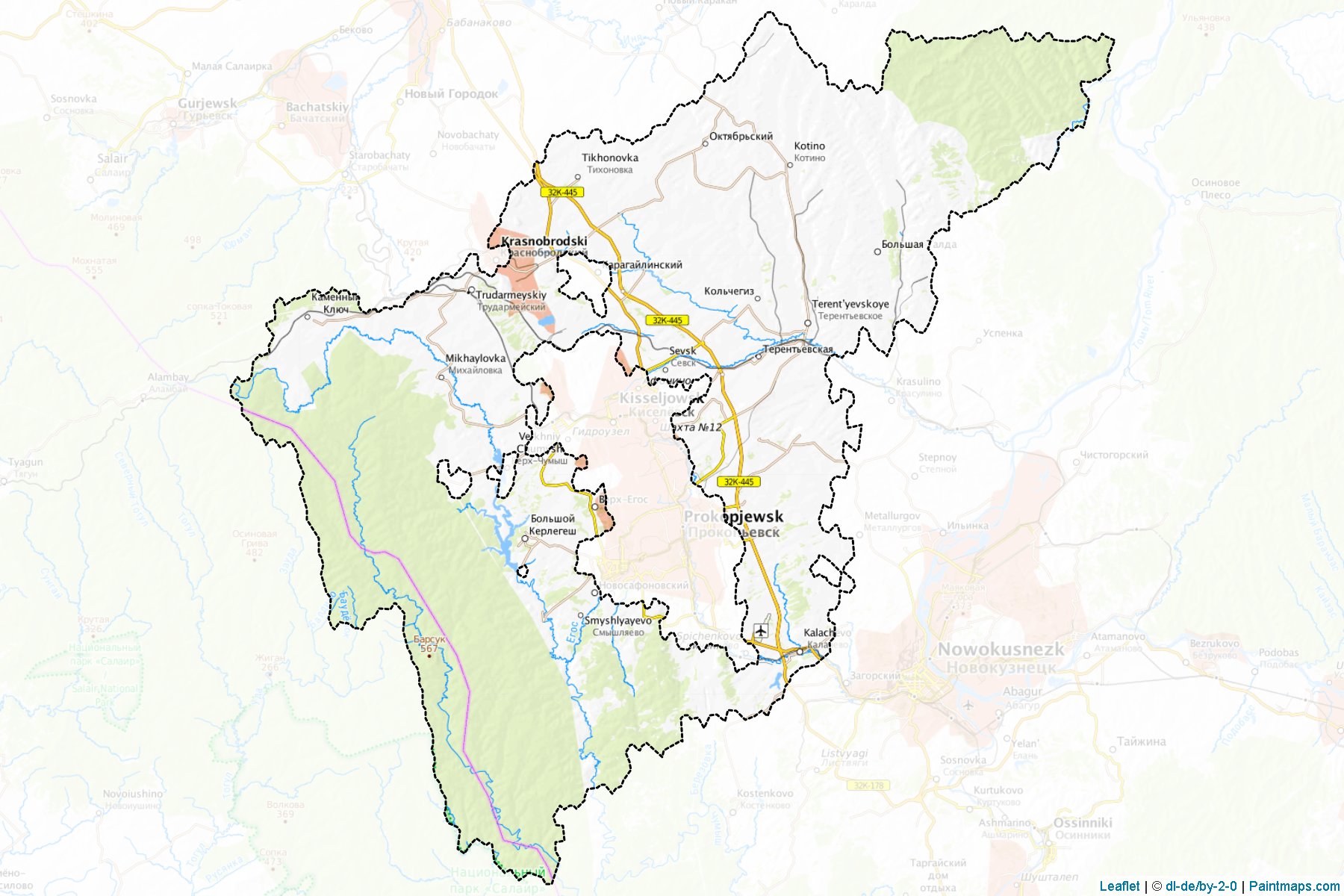 Prokop'evskiy (Kemerovo) Haritası Örnekleri-1