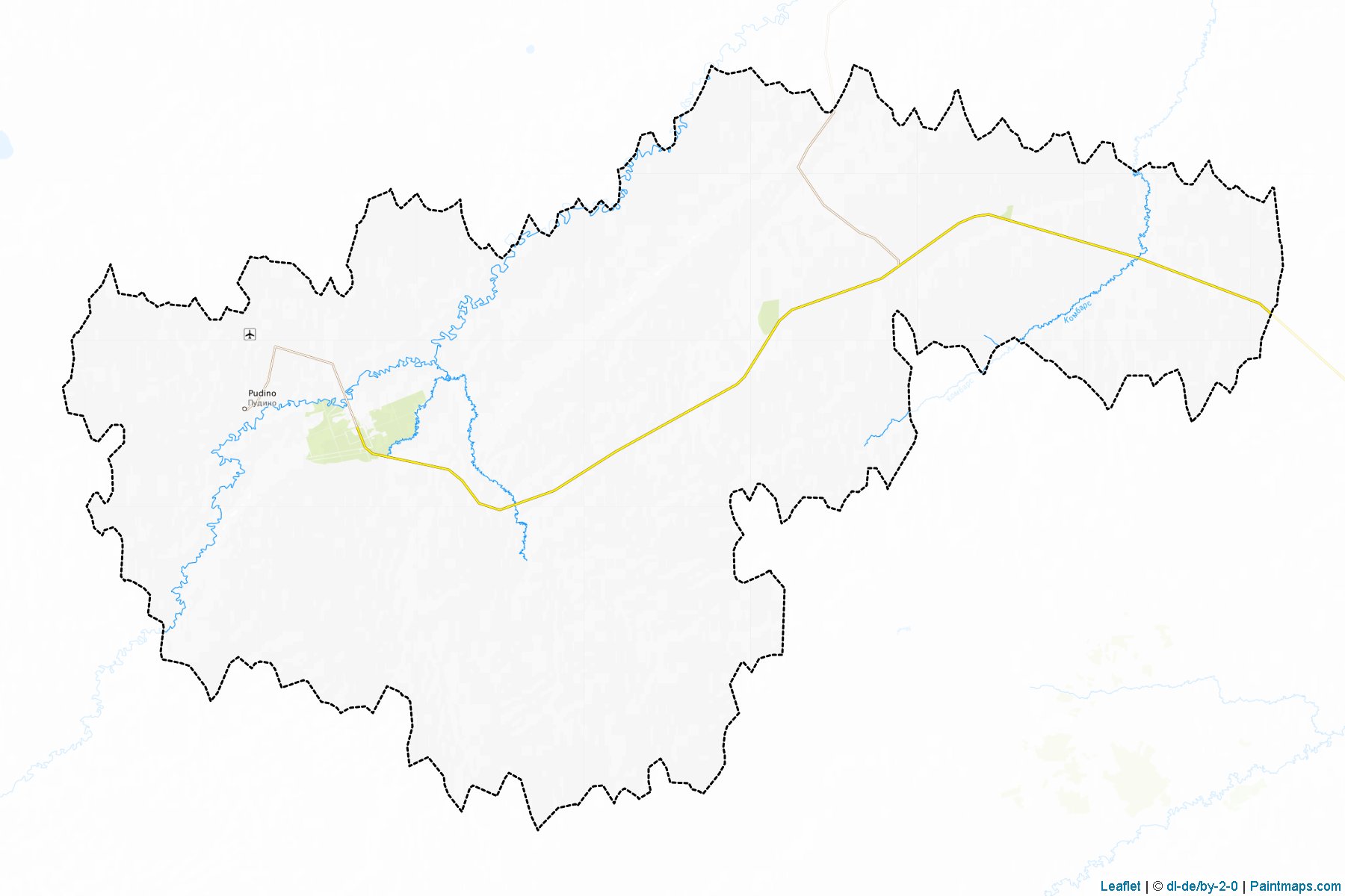 Muestras de recorte de mapas Pudinskoe (Tomsk)-1