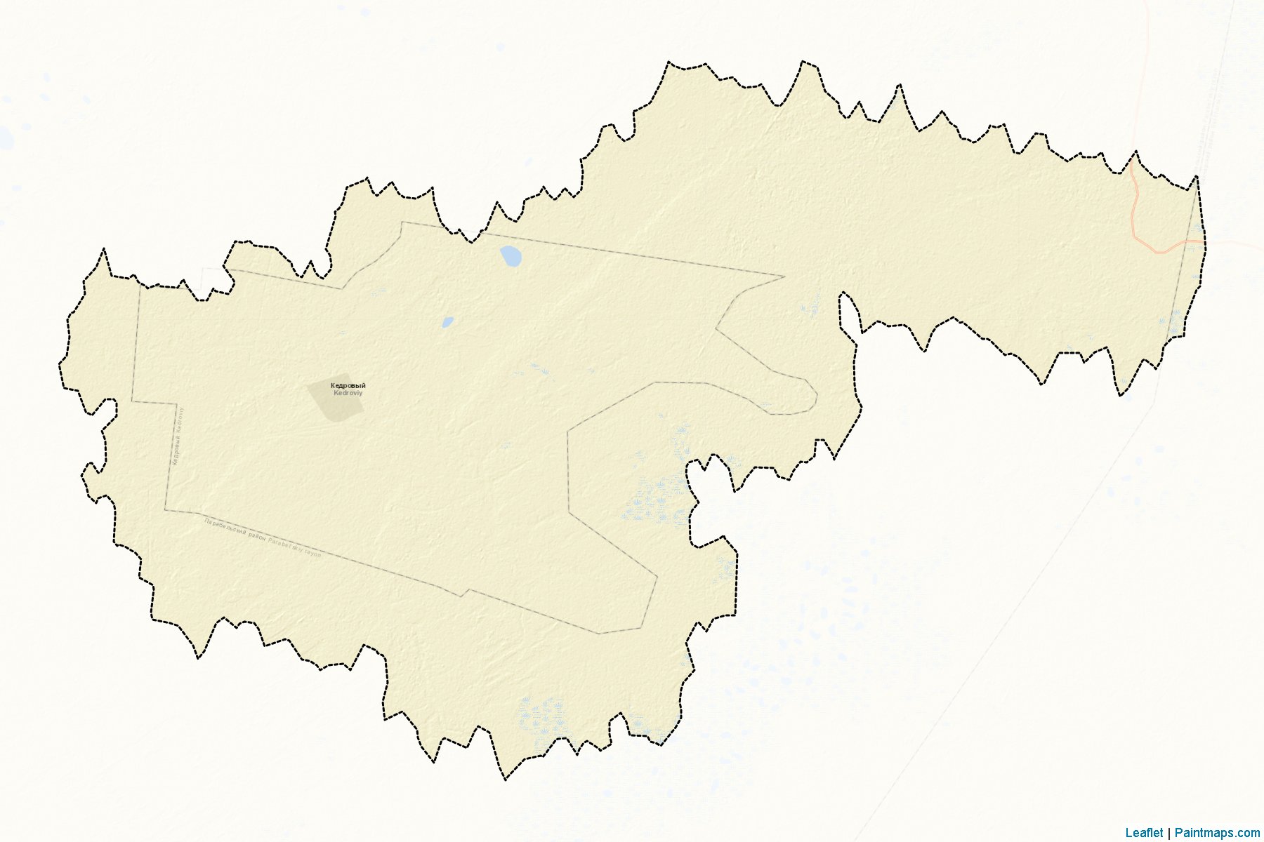 Muestras de recorte de mapas Pudinskoe (Tomsk)-2