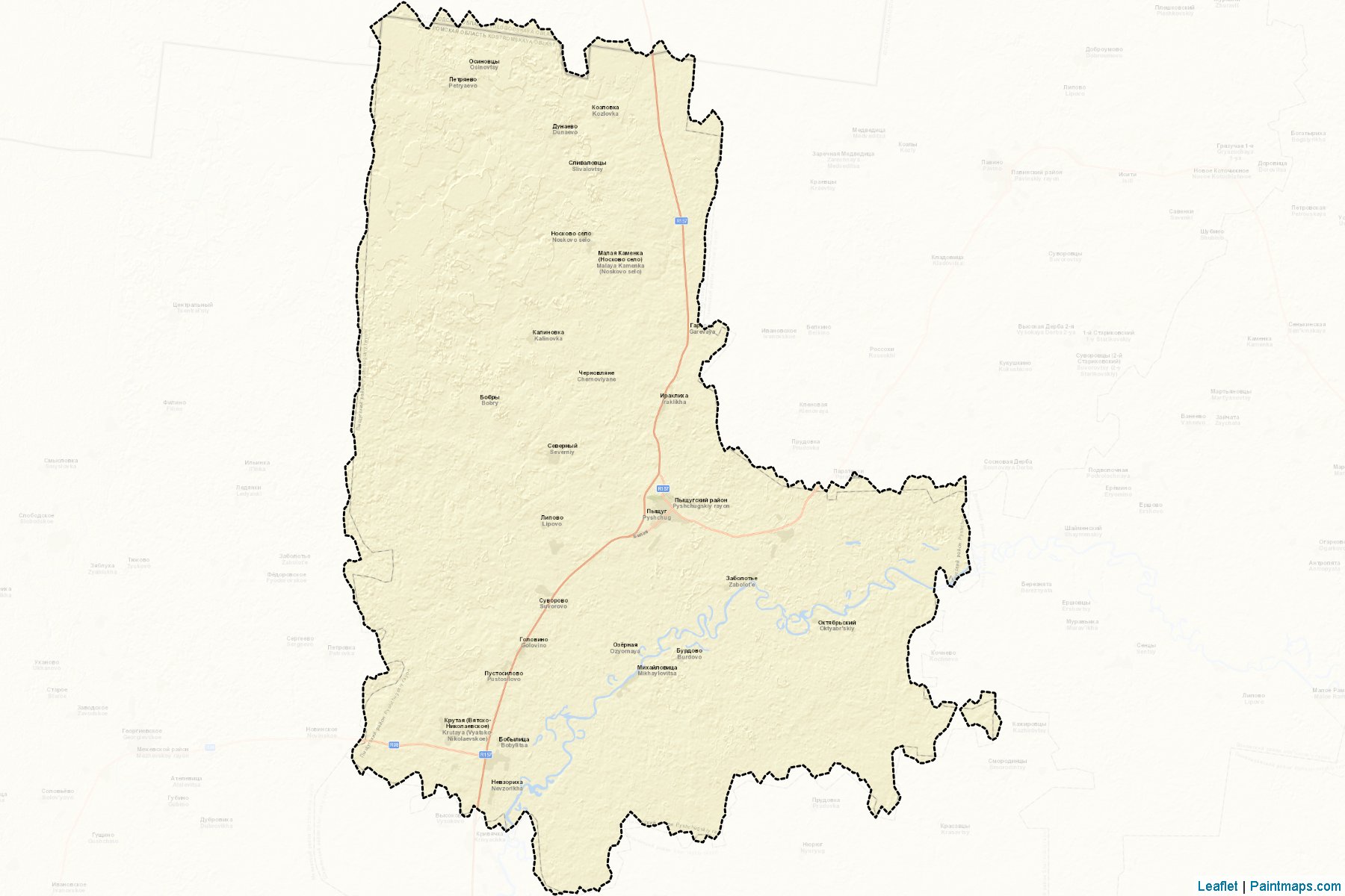 Pyshhugskiy (Kostroma) Map Cropping Samples-2