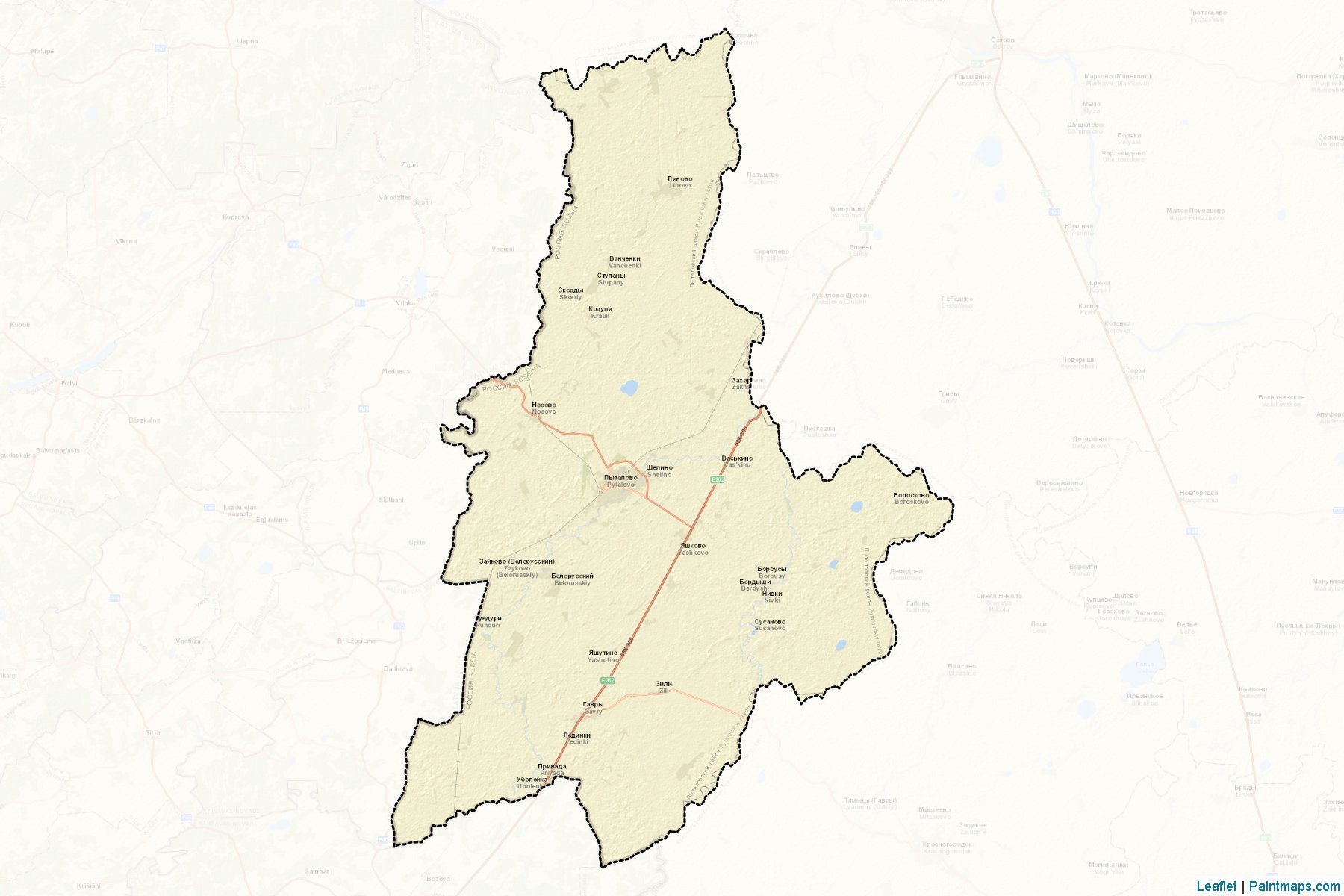 Pytalovskiy (Pskov) Map Cropping Samples-2