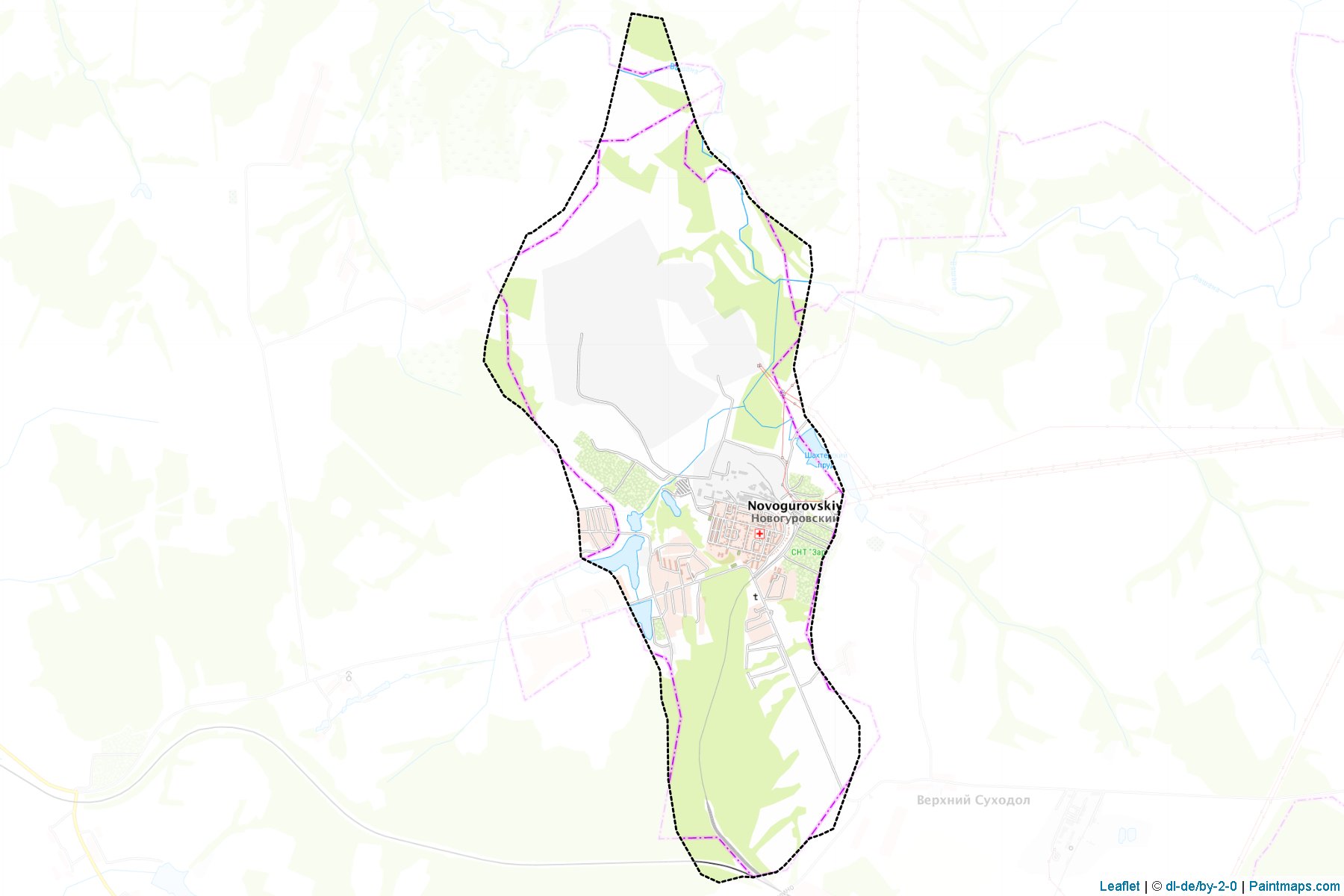 Rabochij Poselok Novogurovskiy (Tula) Map Cropping Samples-1