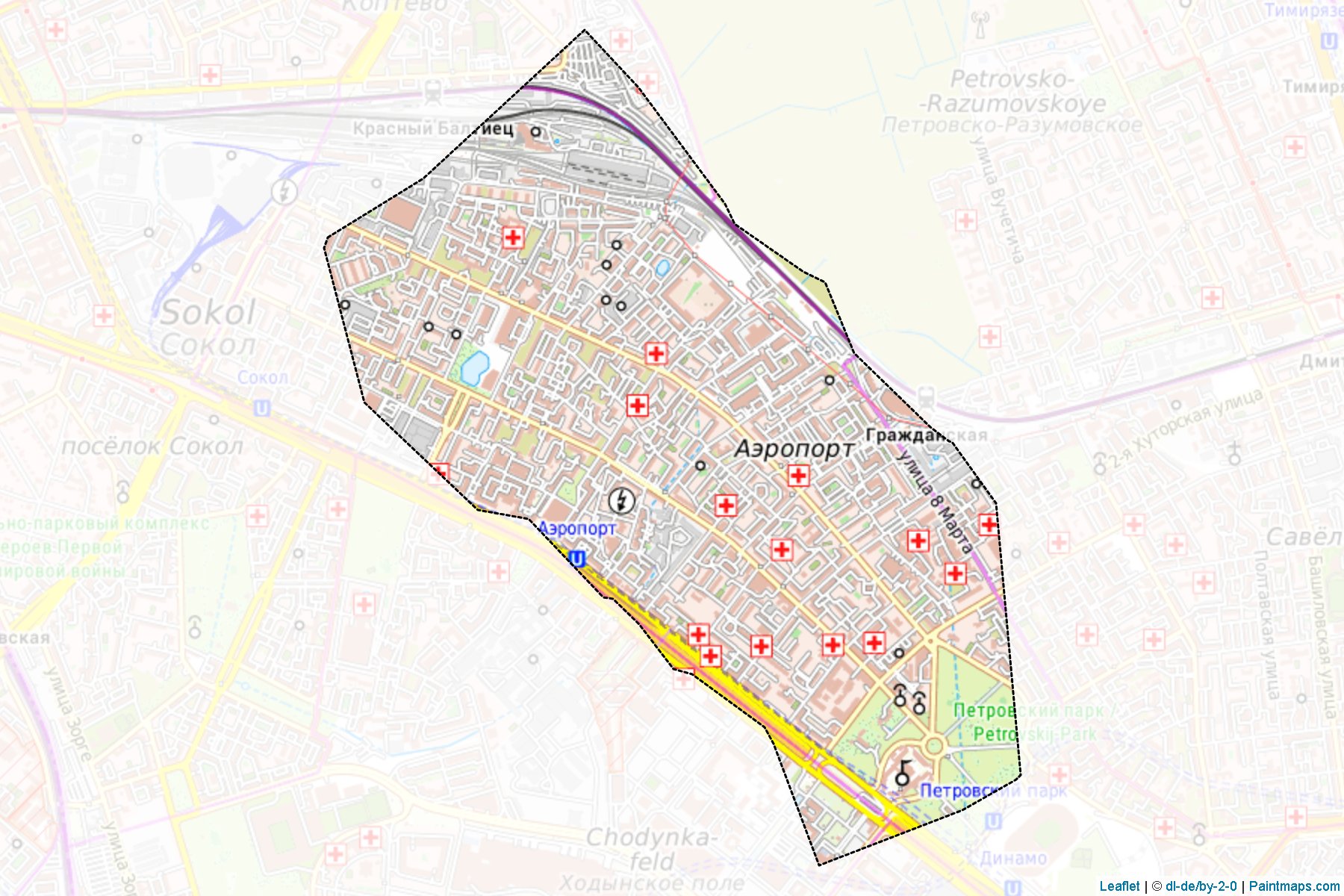 Aehroport (Moscow City) Map Cropping Samples-1