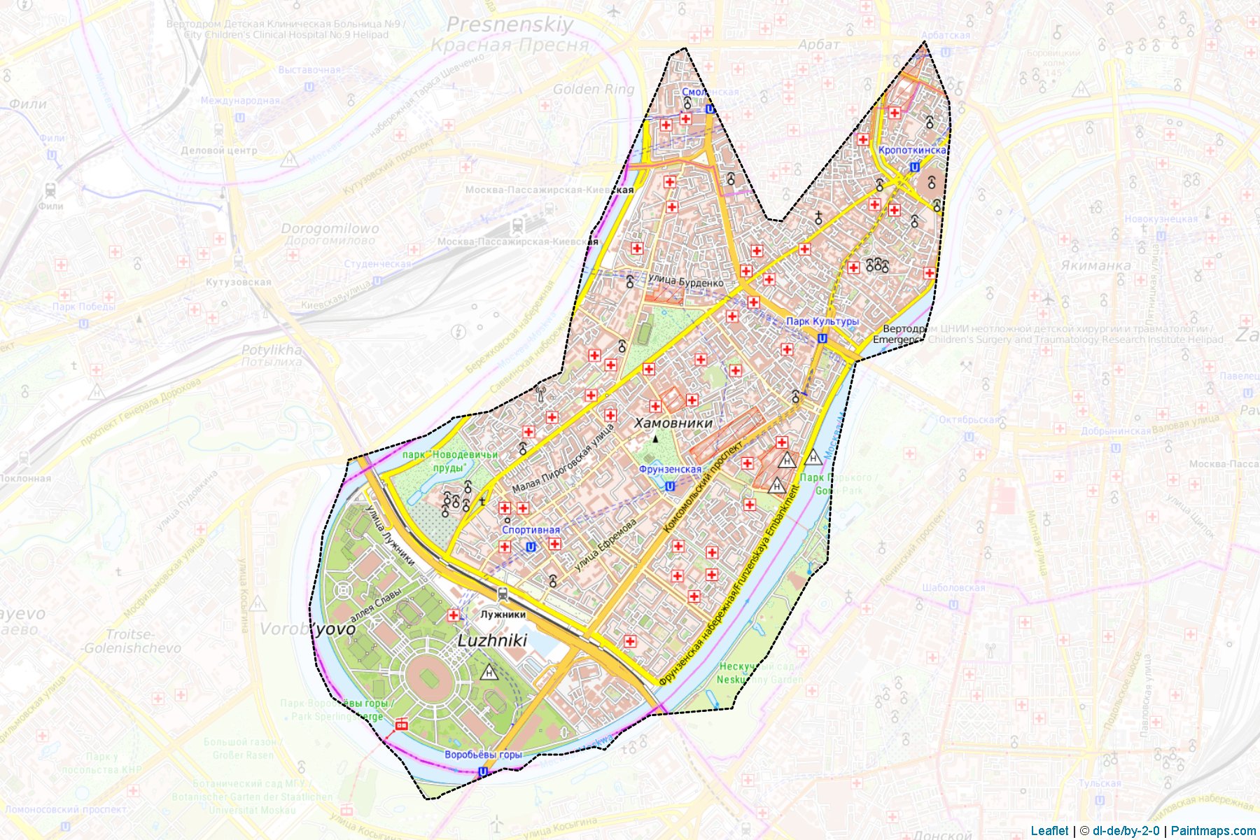 Khamovniki (Moscow City) Map Cropping Samples-1