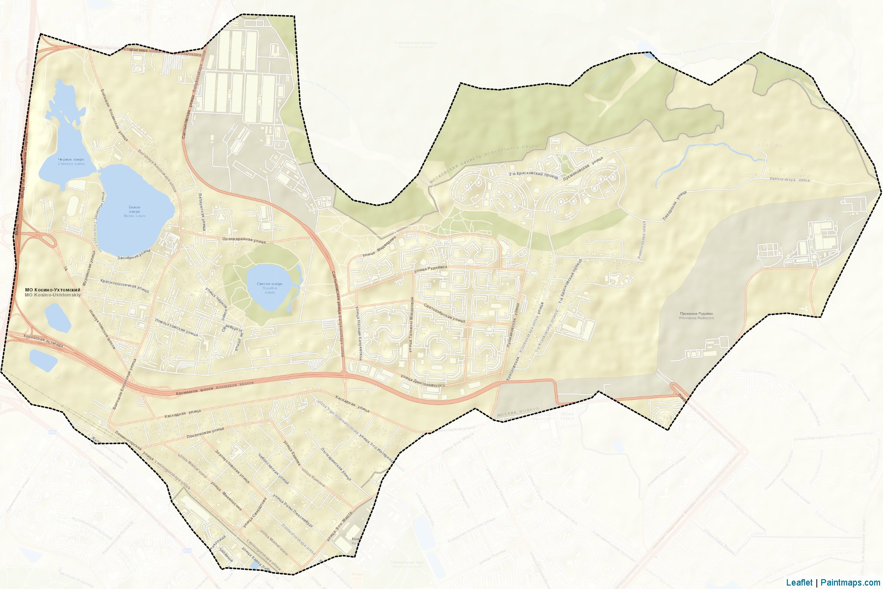 Kosino-Ukhtomskiy (Moscow City) Map Cropping Samples-2