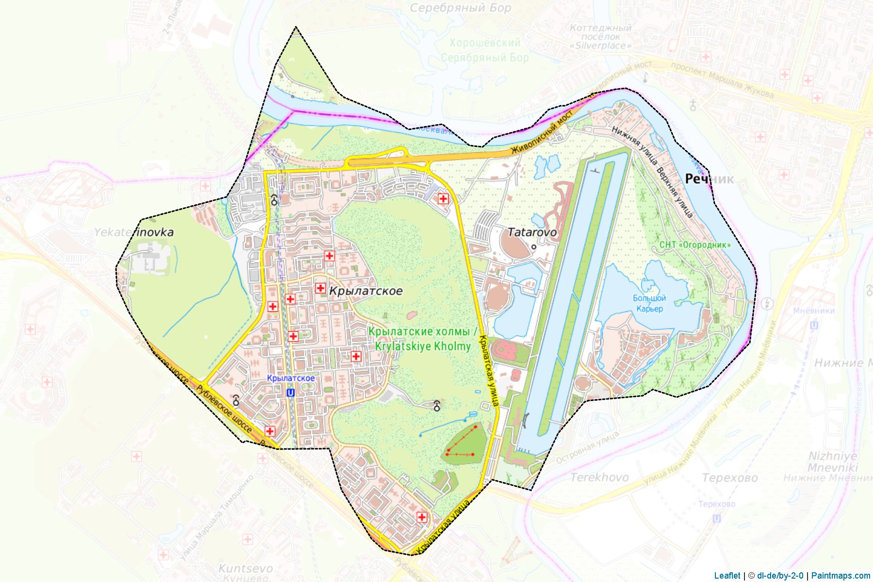 Krylatskoe (Moscow City) Map Cropping Samples-1