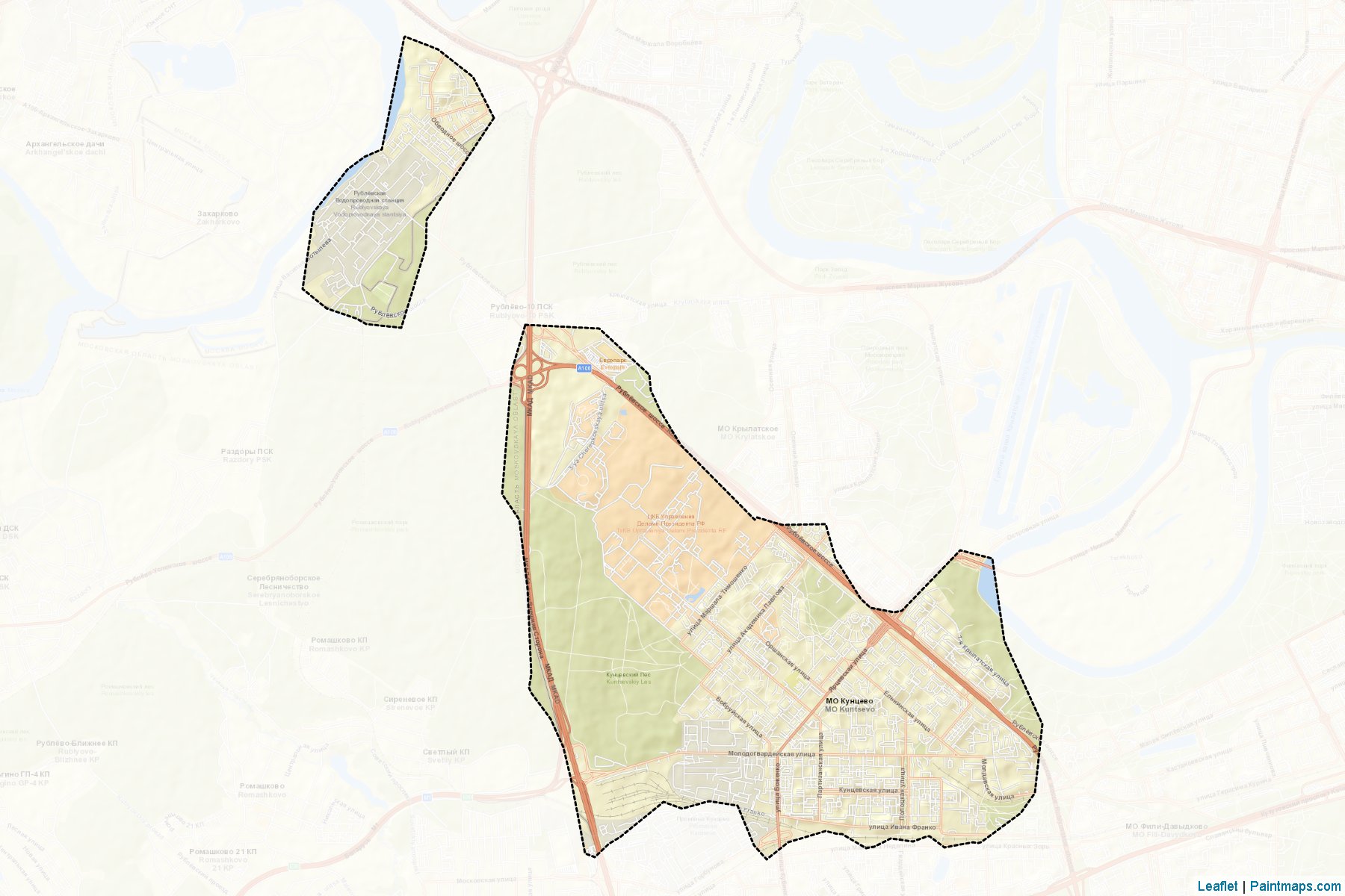 Kuncevo (Moscow City) Map Cropping Samples-2