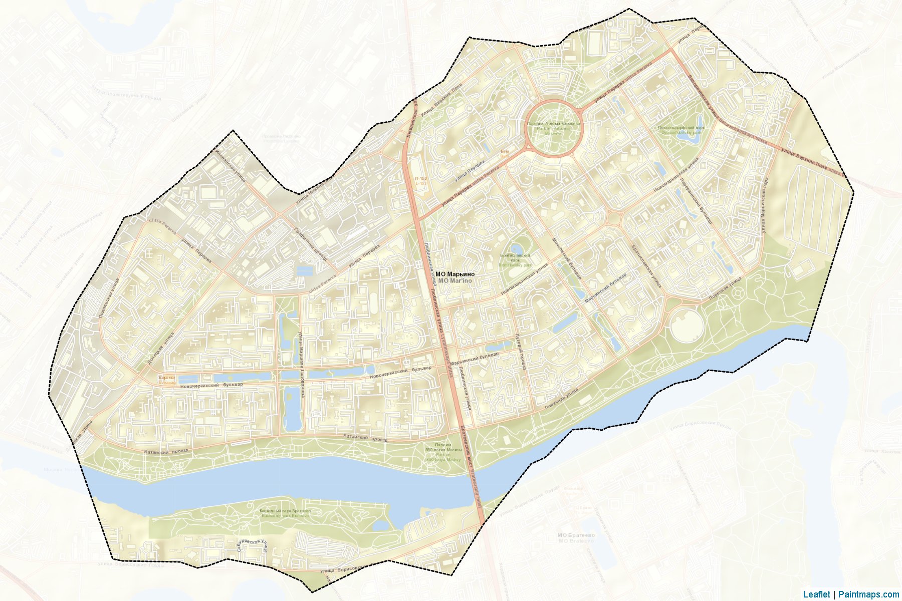 Mar'ino (Moscow City) Map Cropping Samples-2