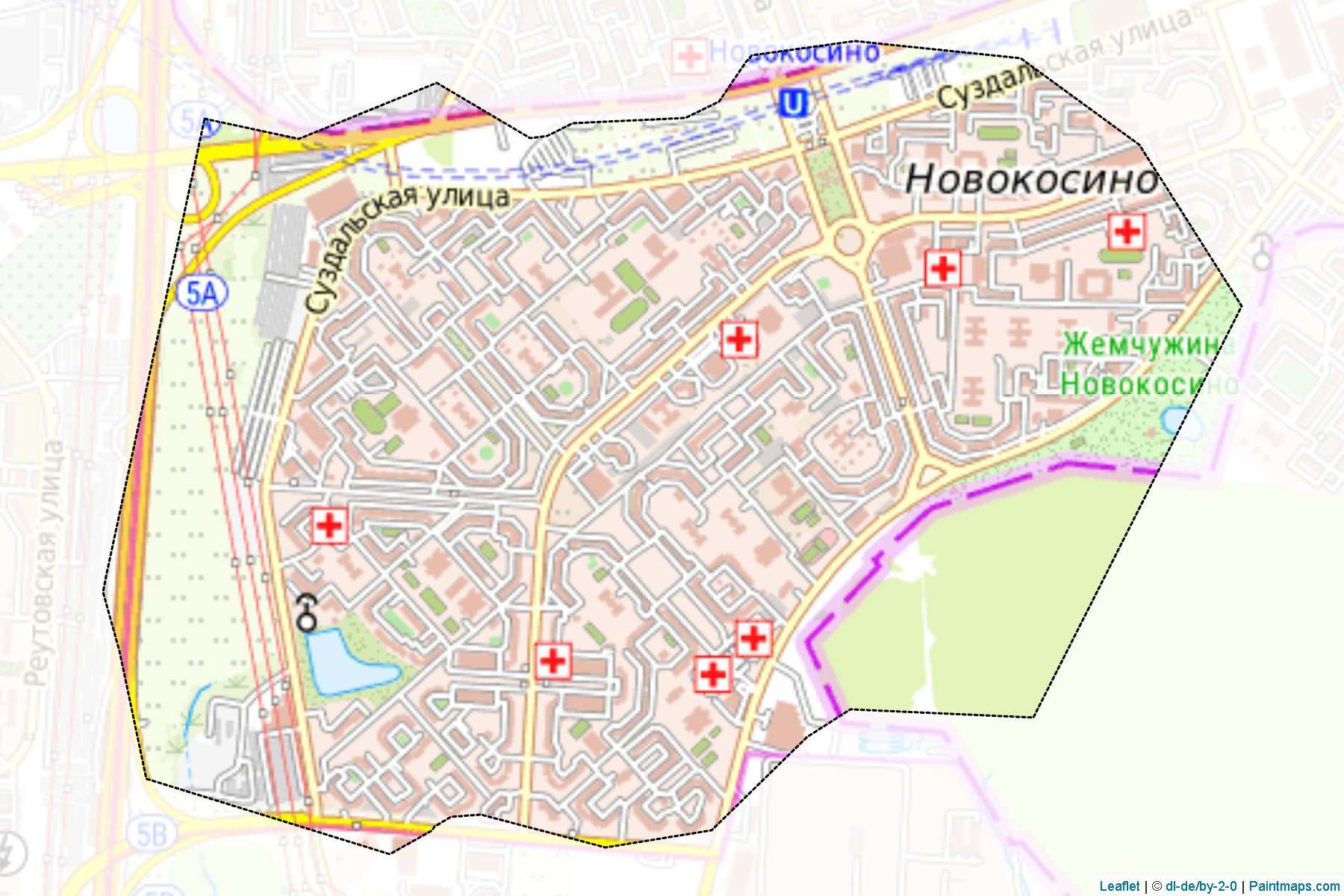 Novokosino (Moscow City) Map Cropping Samples-1