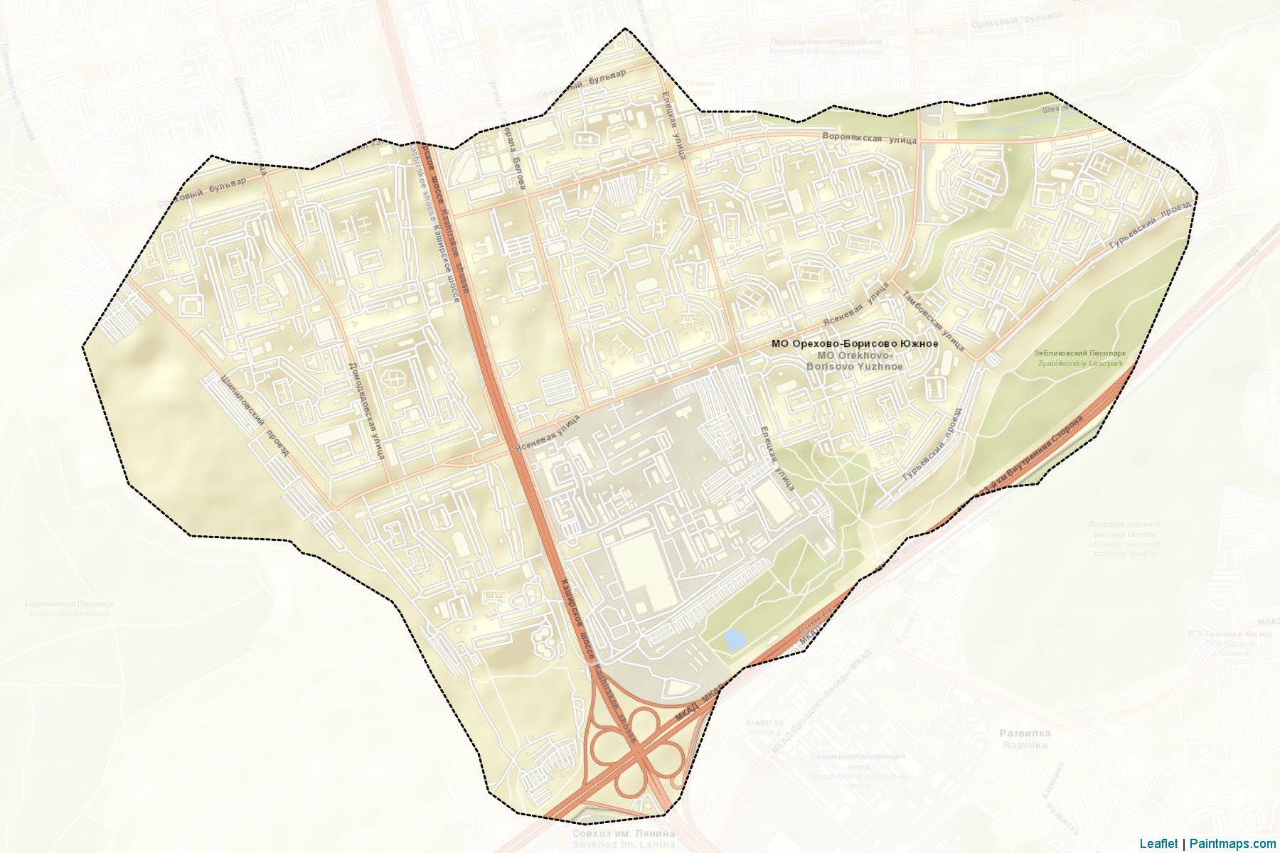 Orekhovo-Borisovo JUzhnoe (Moskova) Haritası Örnekleri-2
