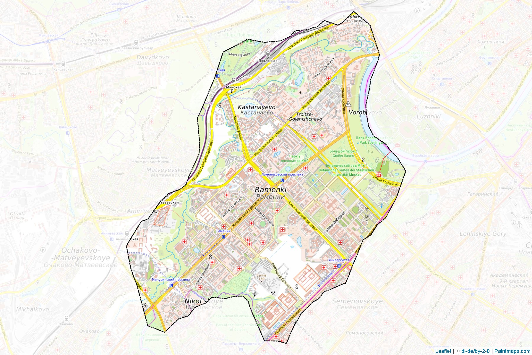 Ramenki (Moscow City) Map Cropping Samples-1