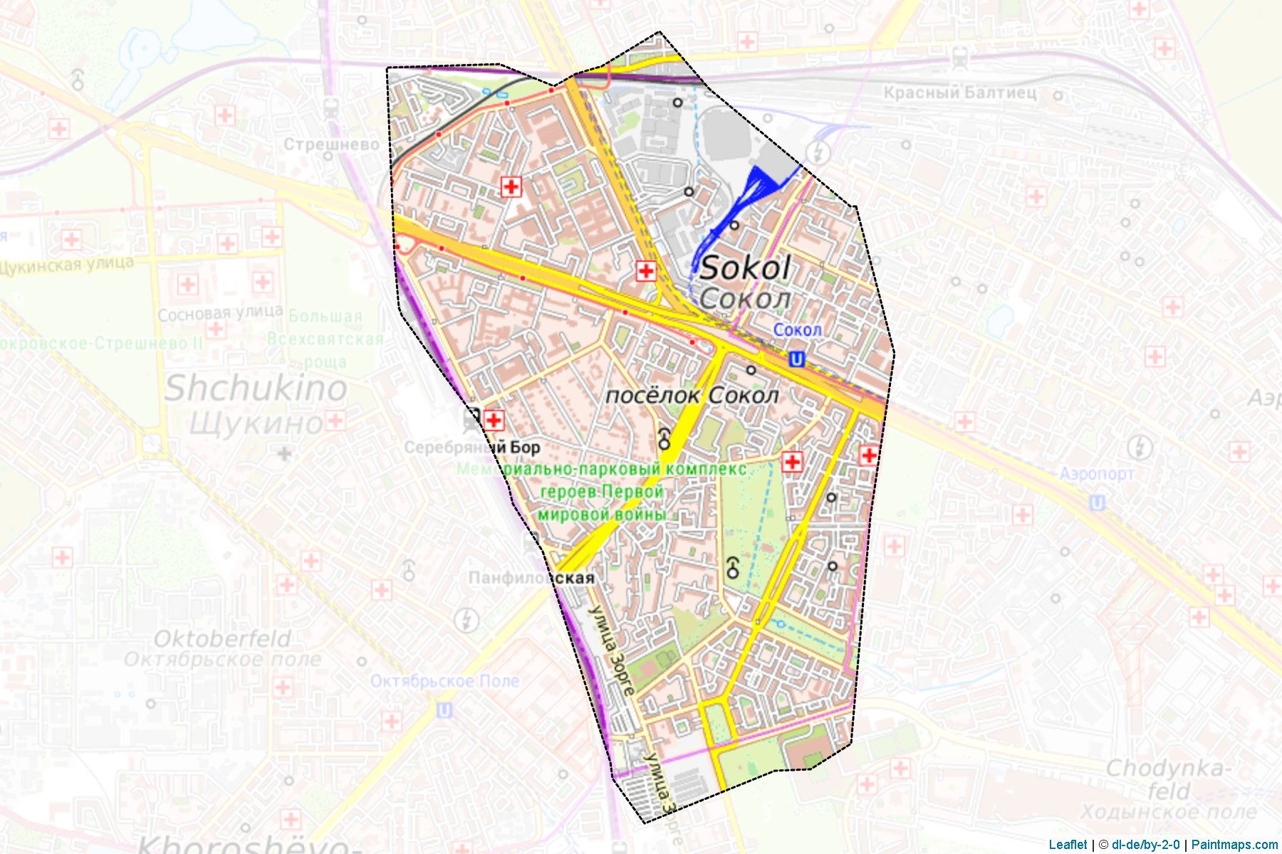 Sokol (Moscow City) Map Cropping Samples-1