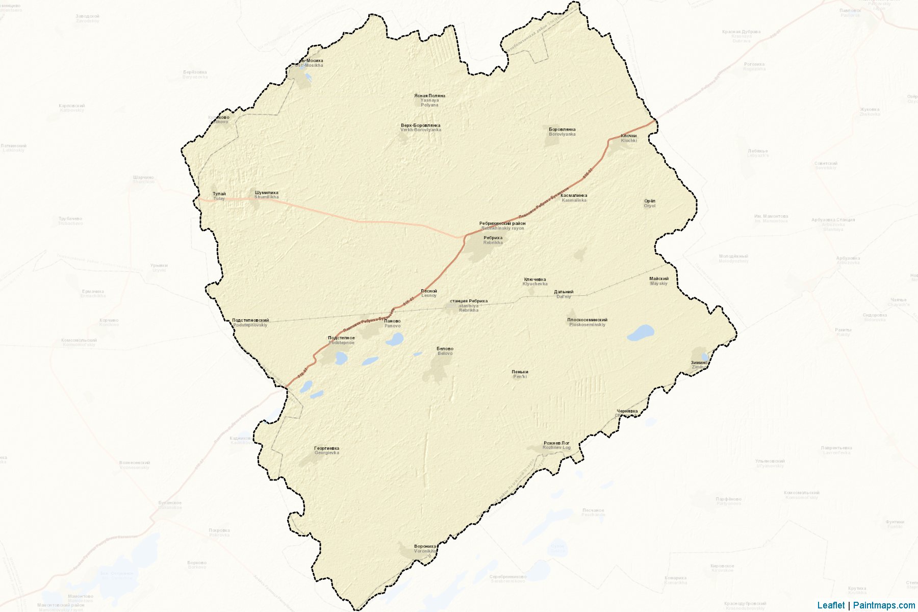 Rebrikhinskiy (Altai) Map Cropping Samples-2