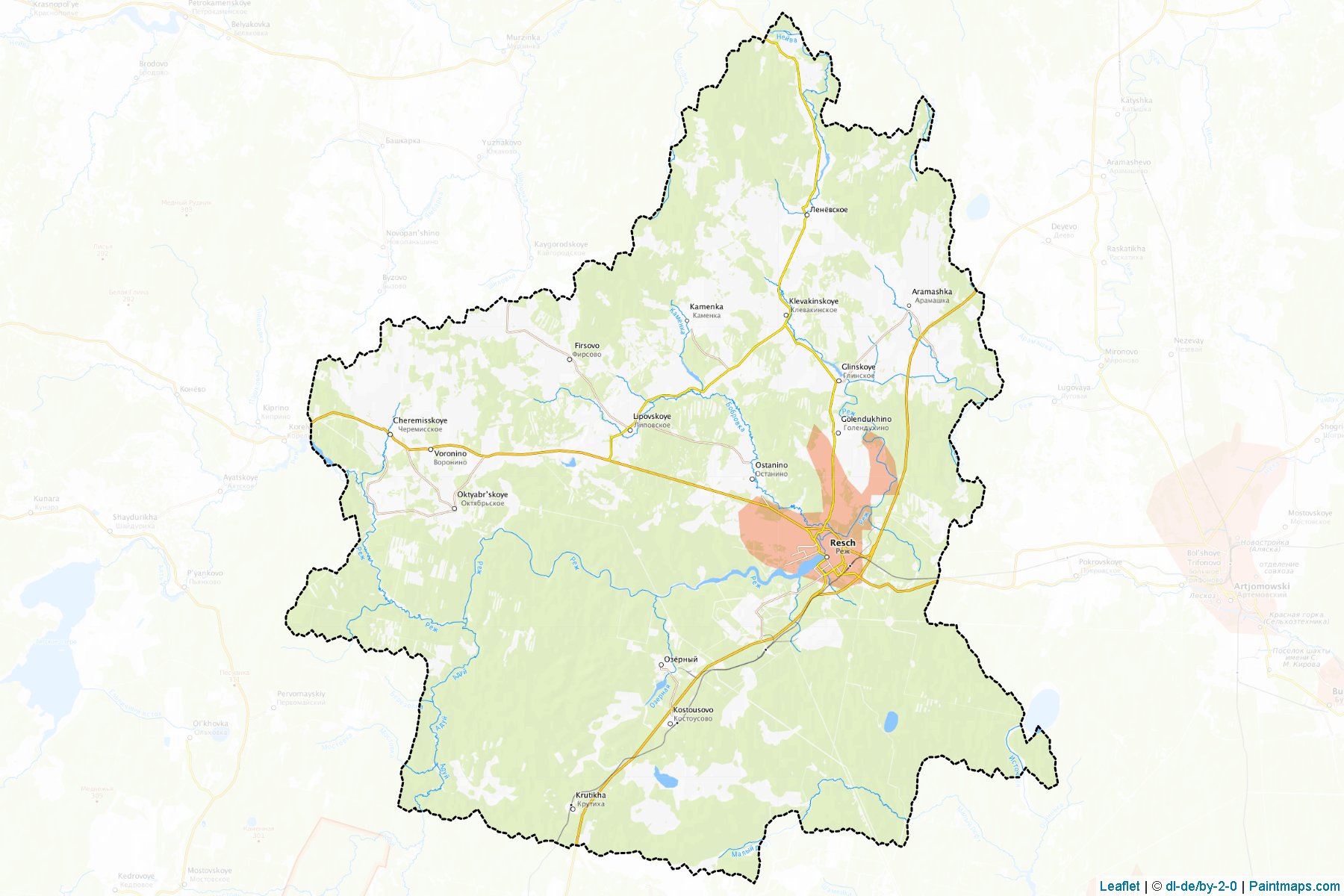 Rezhevskoj (Sverdlovsk) Haritası Örnekleri-1