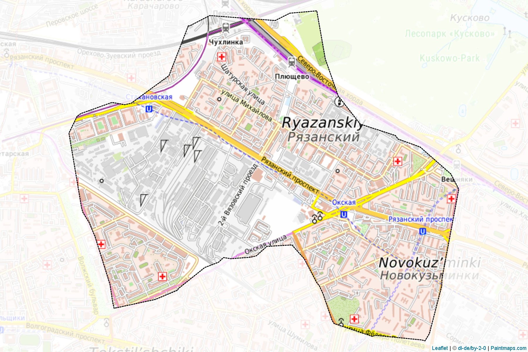 Rjazanskiy (Moscow City) Map Cropping Samples-1