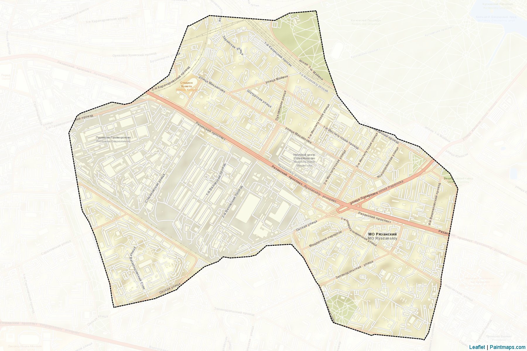 Rjazanskiy (Moscow City) Map Cropping Samples-2