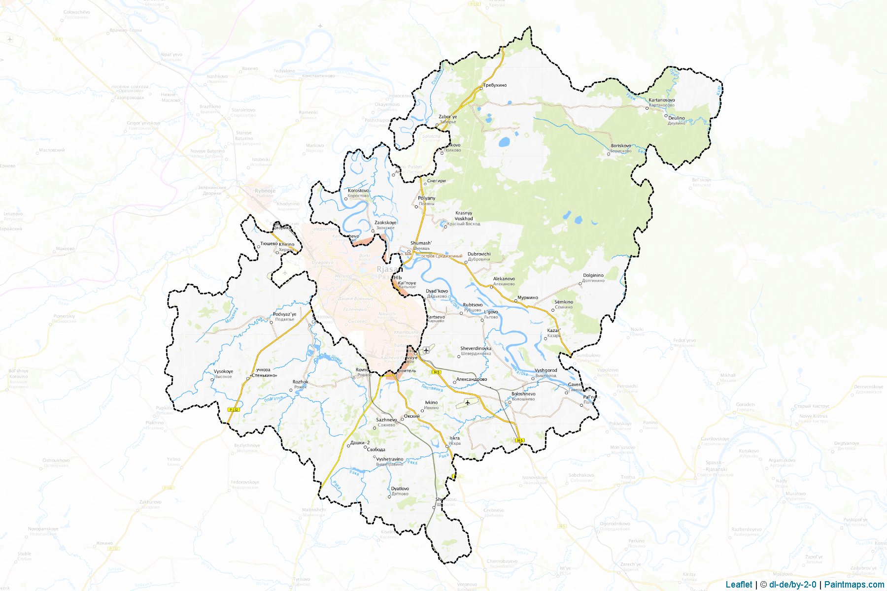 Rjazanskiy (Ryazan) Map Cropping Samples-1