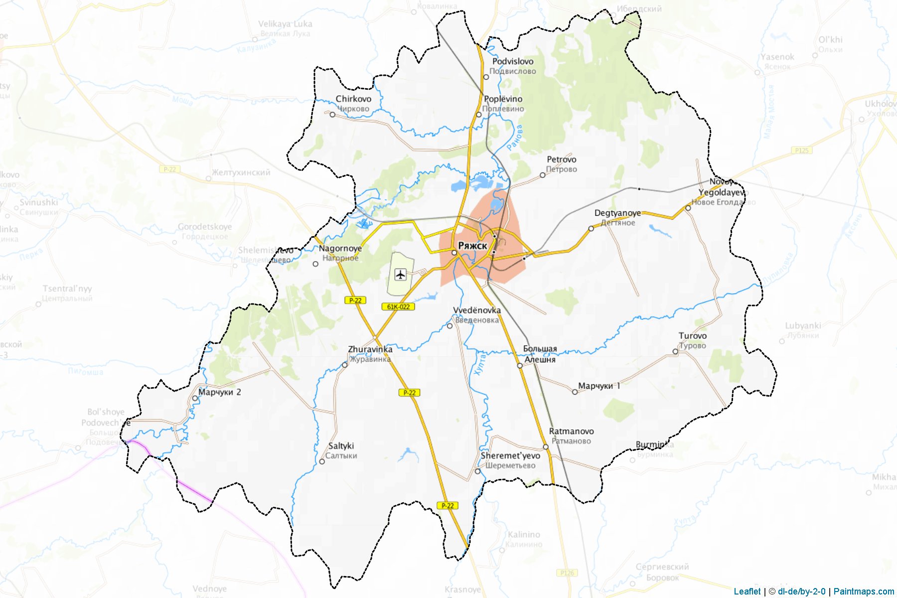 Muestras de recorte de mapas Rjazhskiy (Ryazan)-1