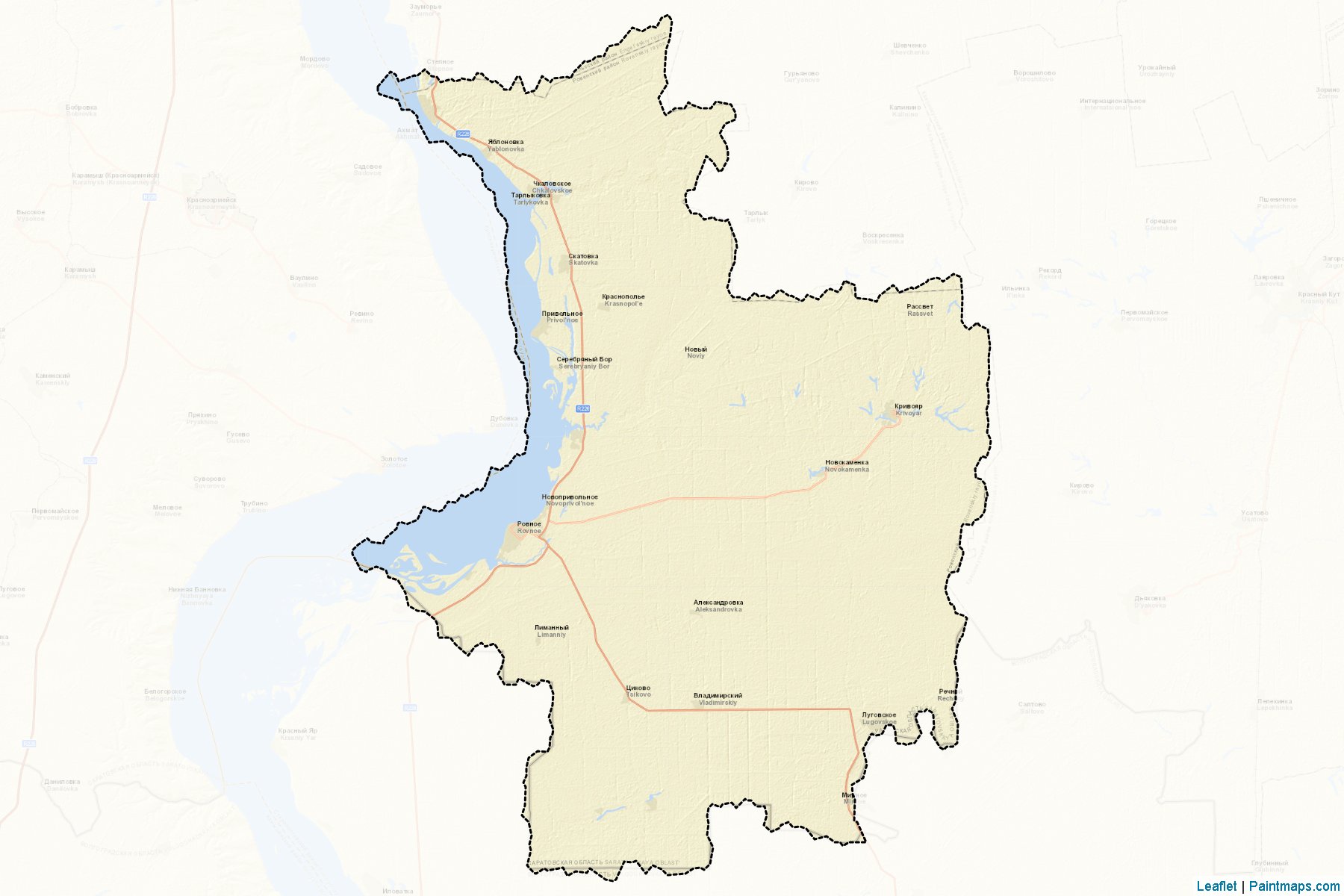 Rovenskiy (Saratov) Map Cropping Samples-2