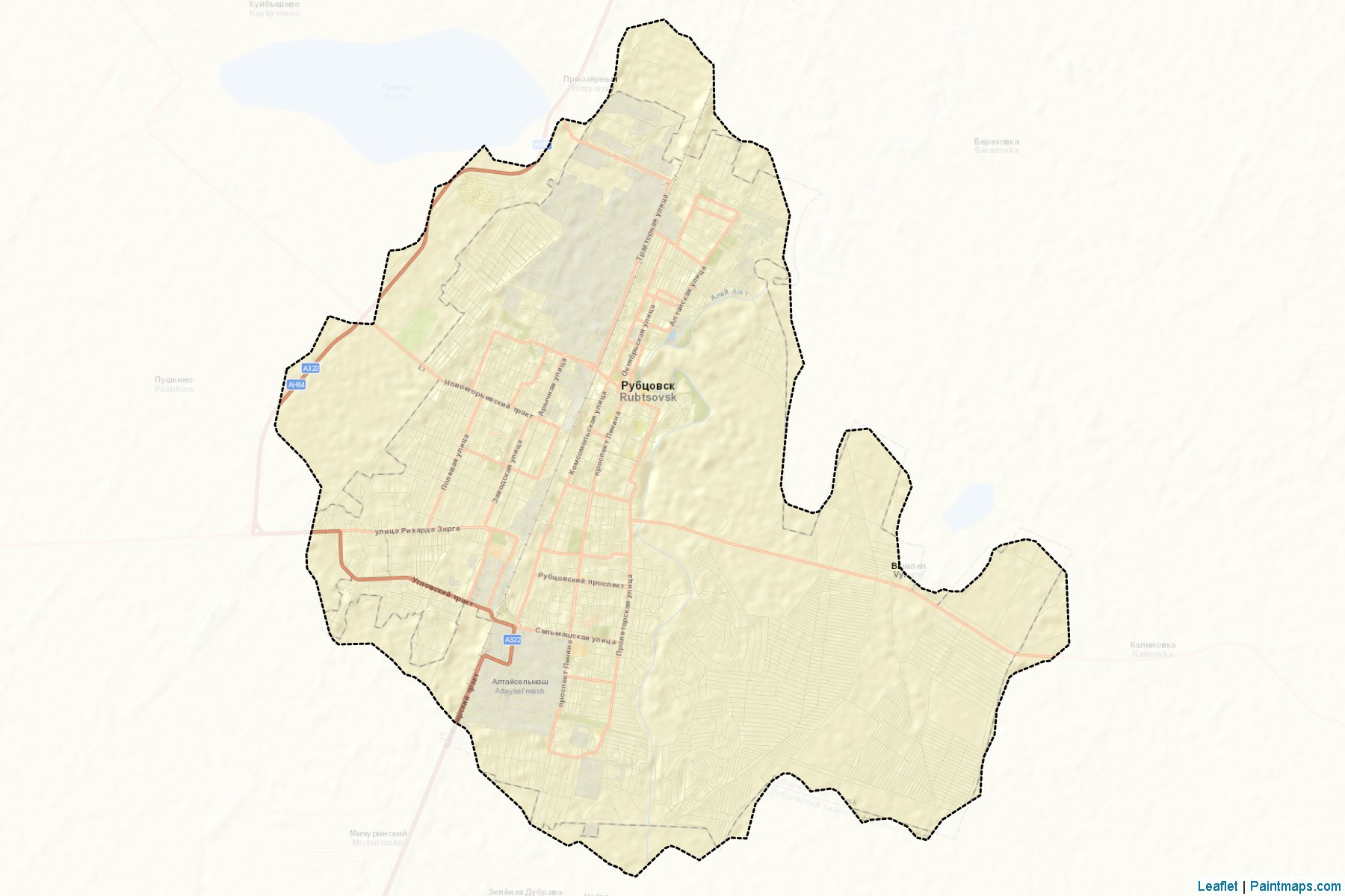 Rubcovsk (Altai) Map Cropping Samples-2