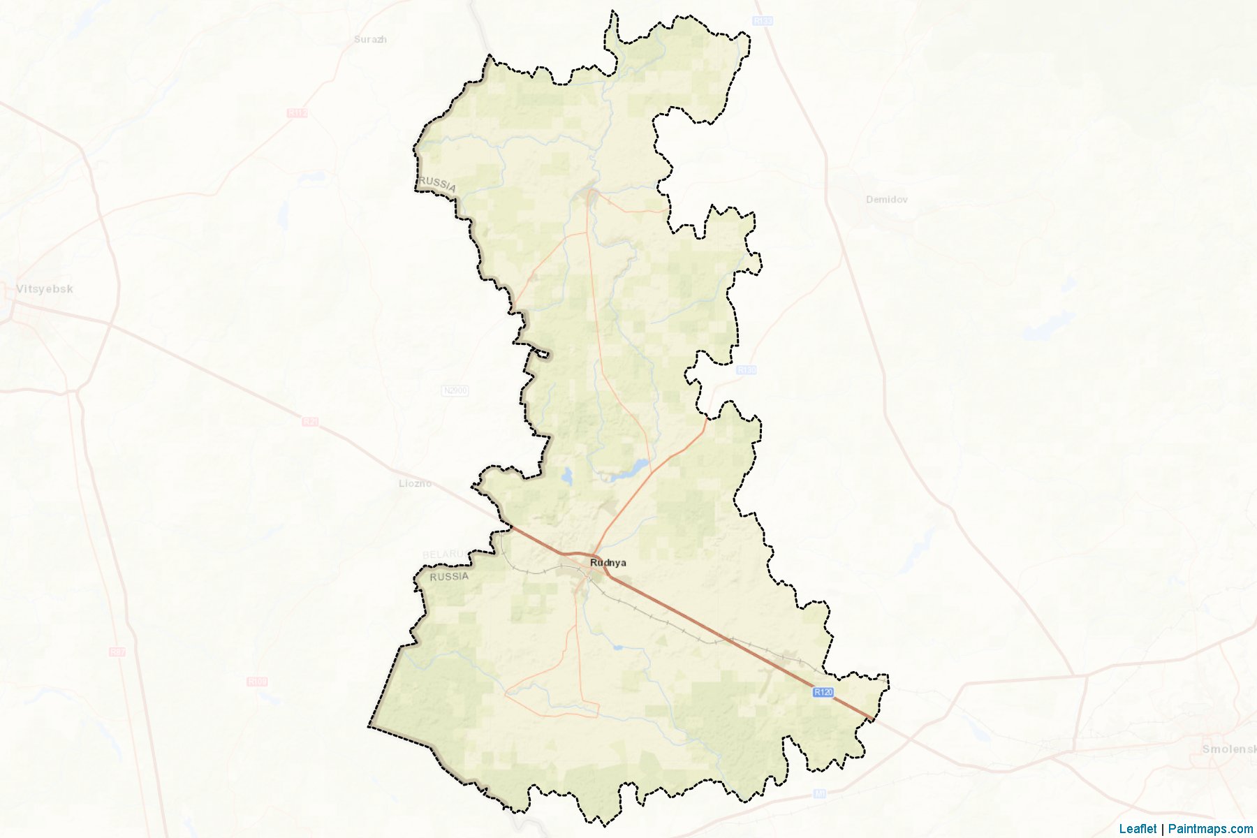 Muestras de recorte de mapas Rudnjanskiy (Smolensk)-2