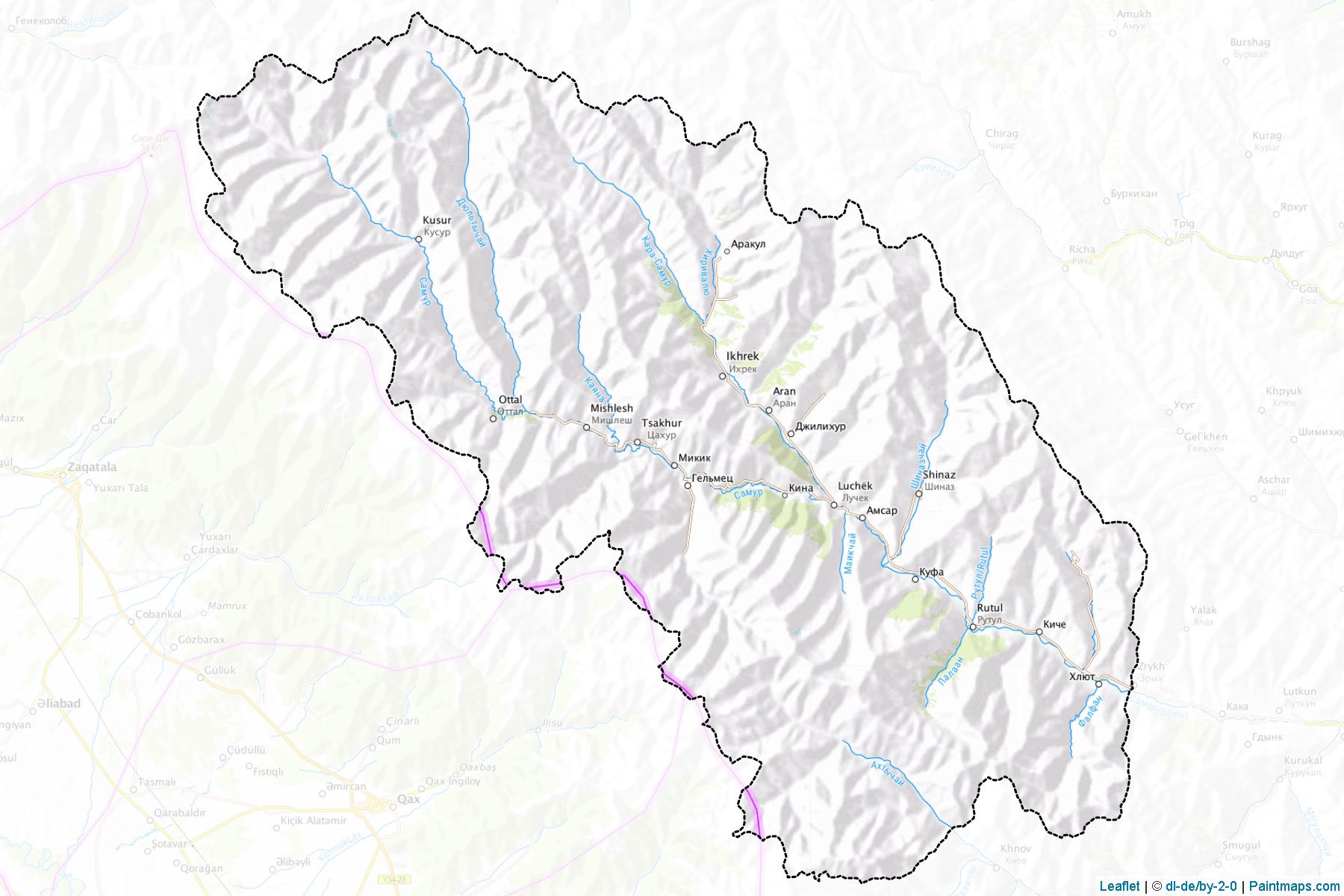 Rutul'skiy (Dagestan) Map Cropping Samples-1