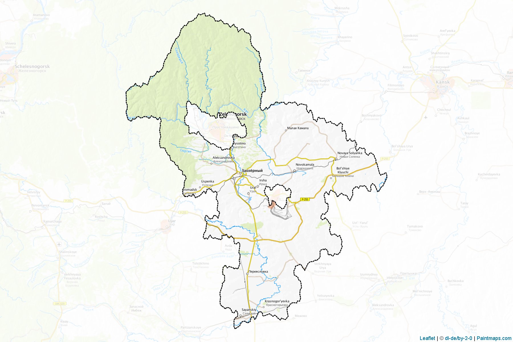 Rybinskiy (Krasnoyarsk) Map Cropping Samples-1