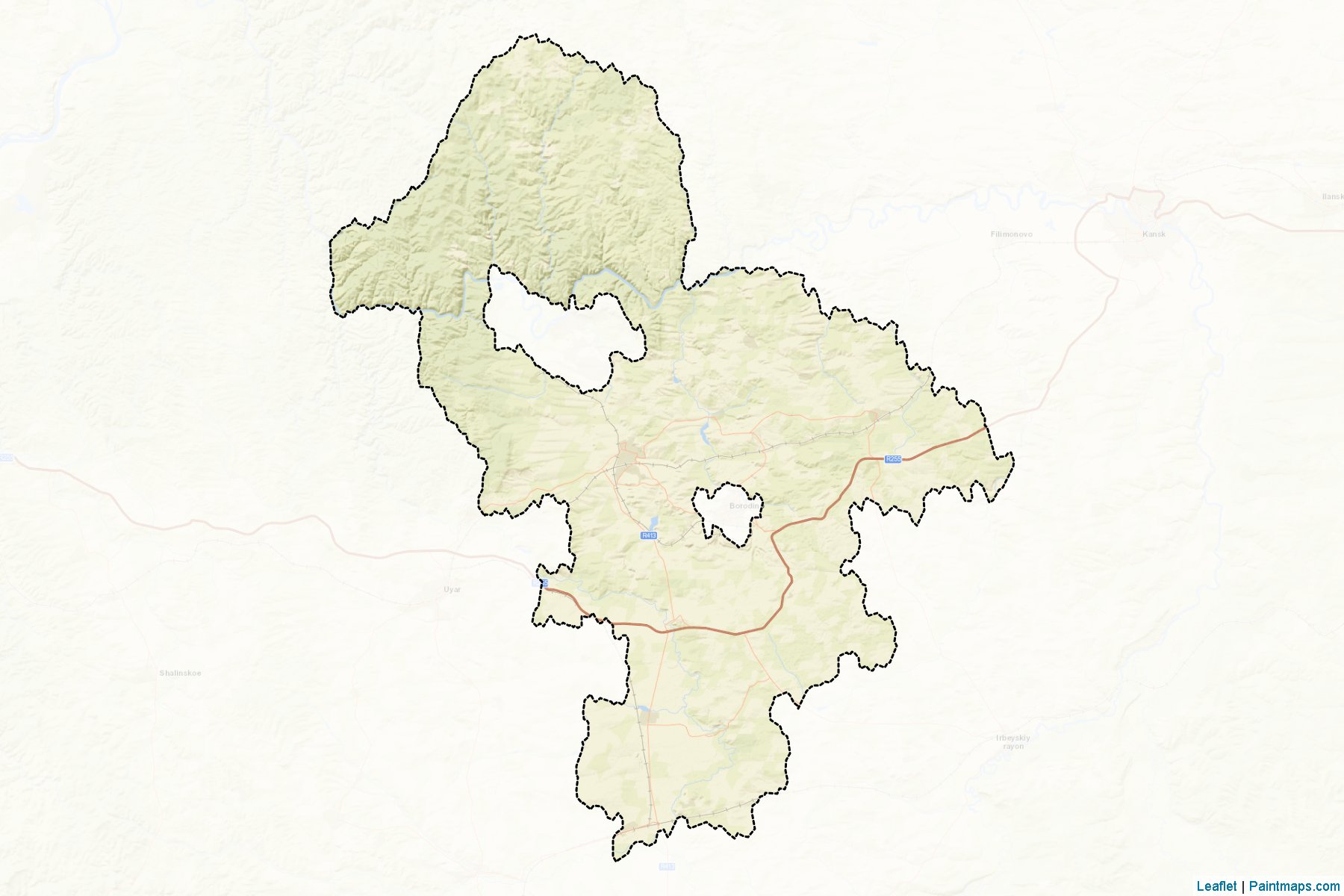 Rybinskiy (Krasnoyarsk) Map Cropping Samples-2