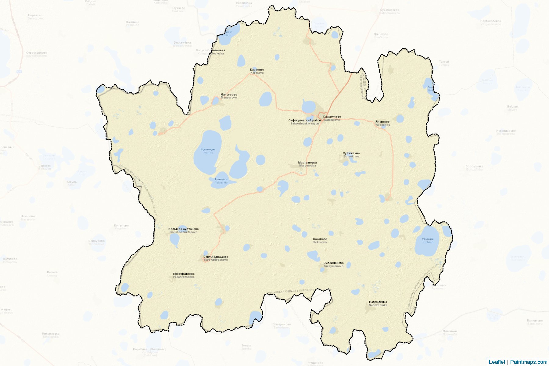 Safakulevskiy (Kurgan) Map Cropping Samples-2