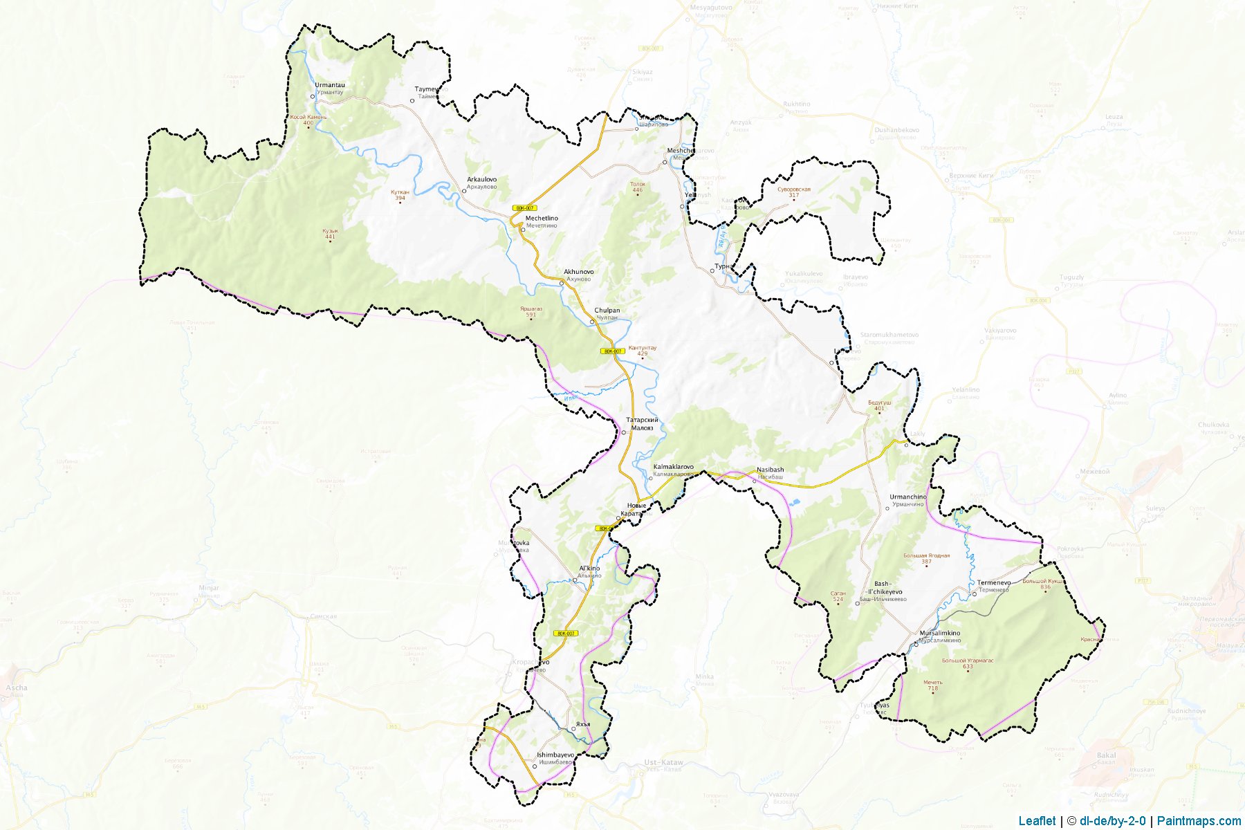 Salavatskiy (Bashkortostan) Map Cropping Samples-1