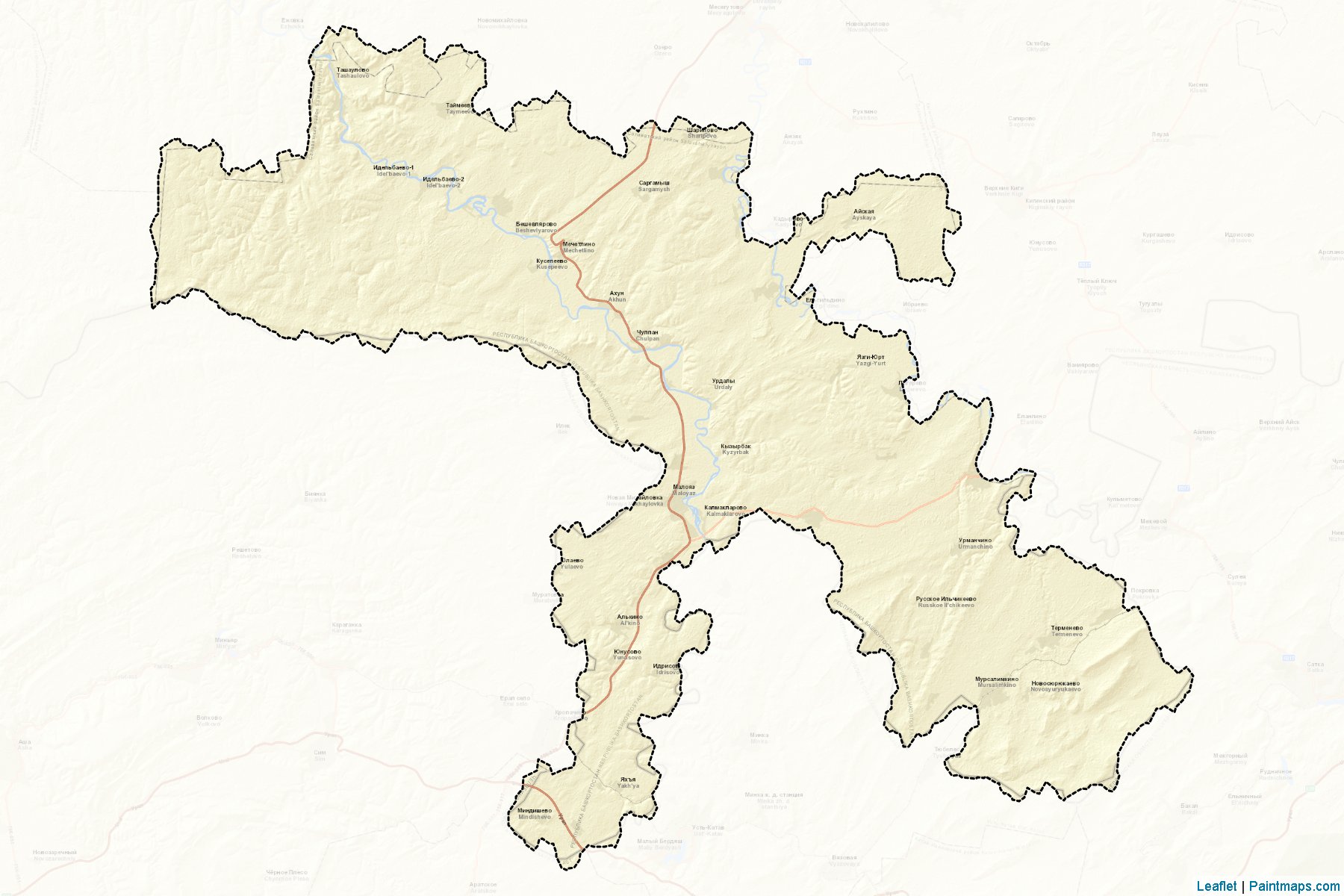 Salavatskiy (Bashkortostan) Map Cropping Samples-2