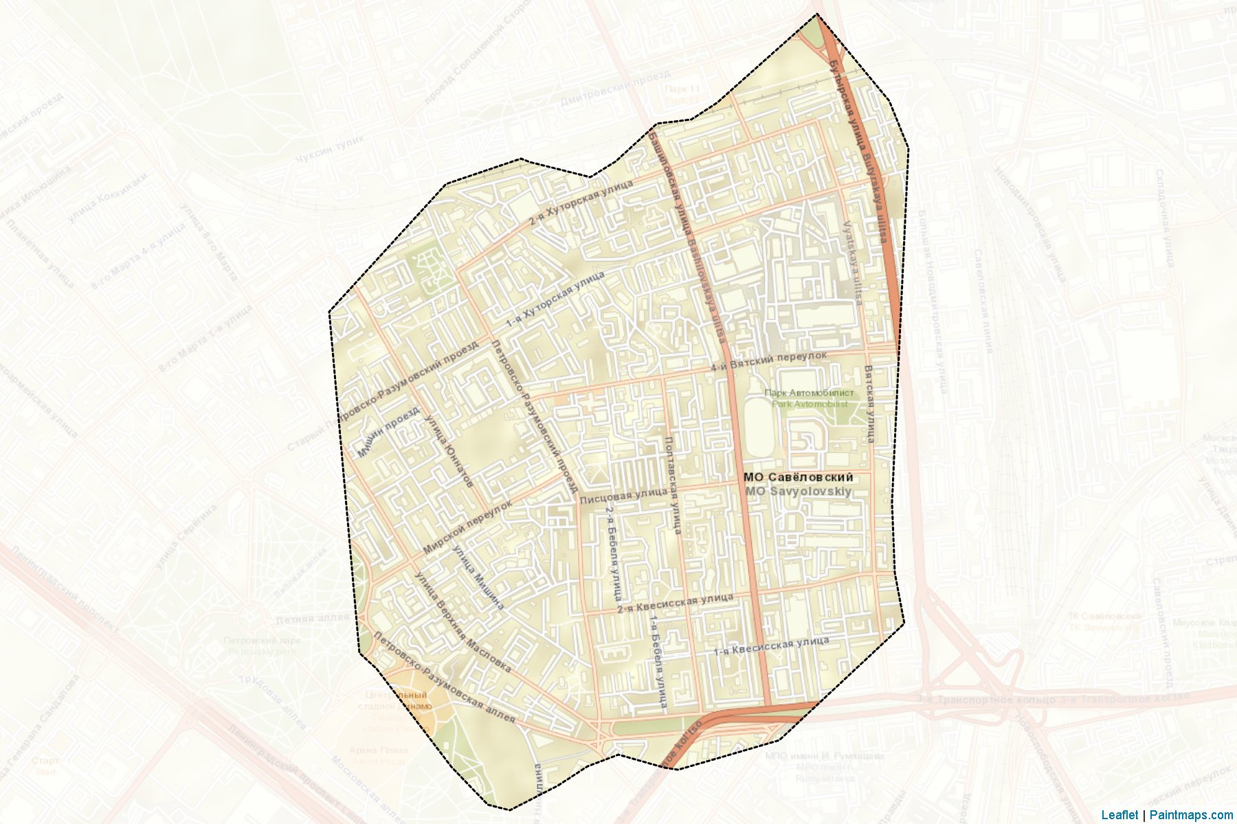 Savjolovskiy (Moscow City) Map Cropping Samples-2