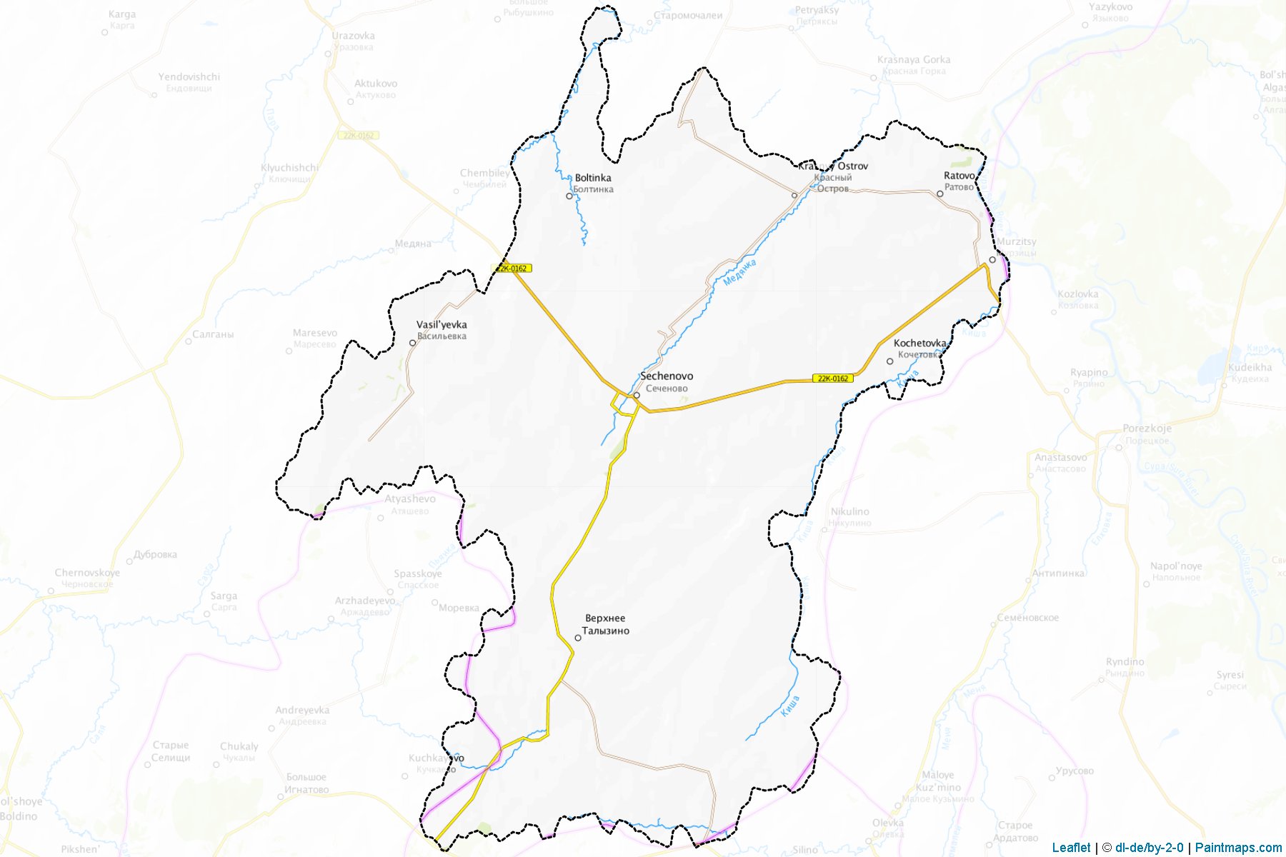 Muestras de recorte de mapas Sechenovskiy (Nizhny Novgorod)-1