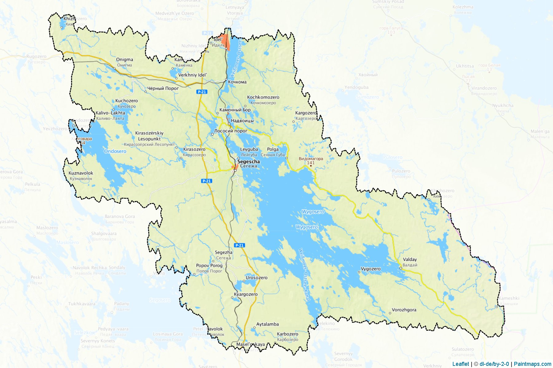 Segezhskiy (Karelia) Map Cropping Samples-1