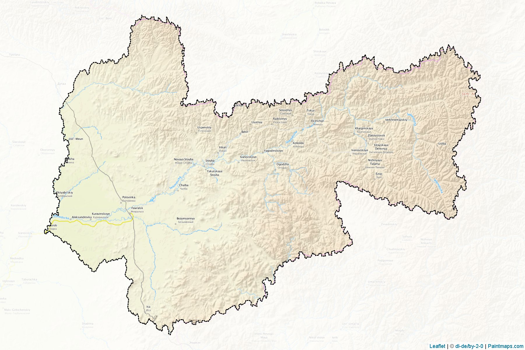 Selemdzhinskiy (Amur) Map Cropping Samples-1